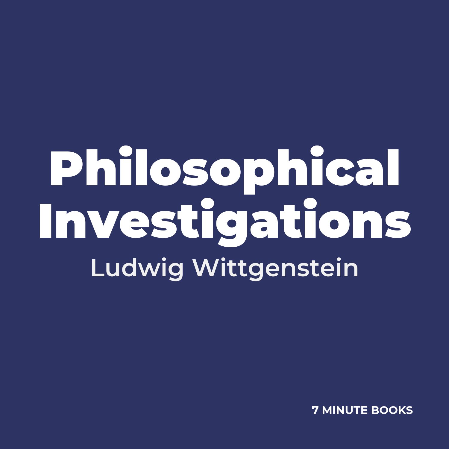Philosophical Investigations cover