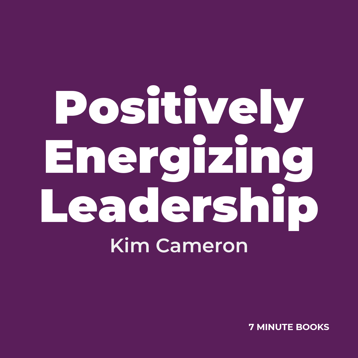 Positively Energizing Leadership cover