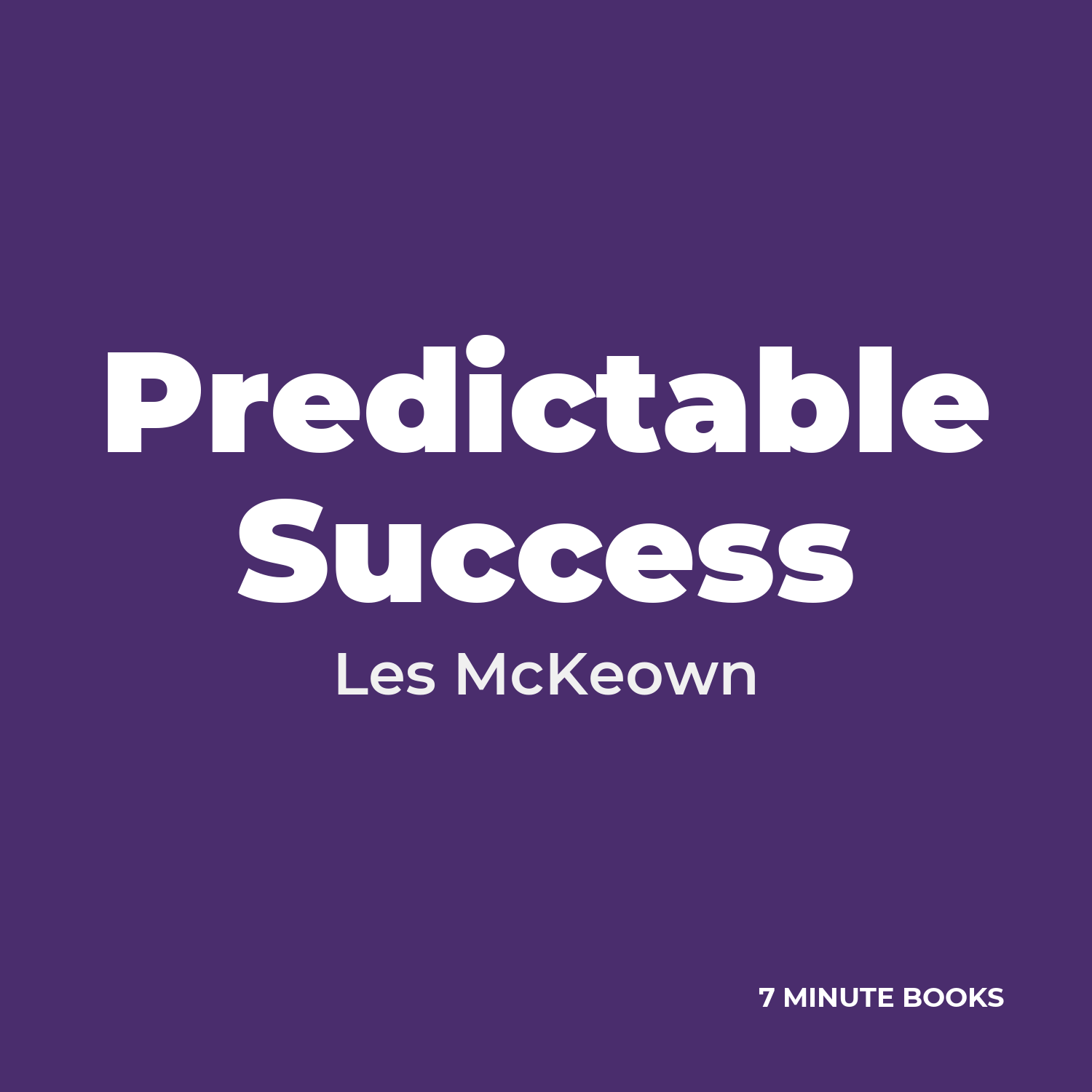 Predictable Success cover