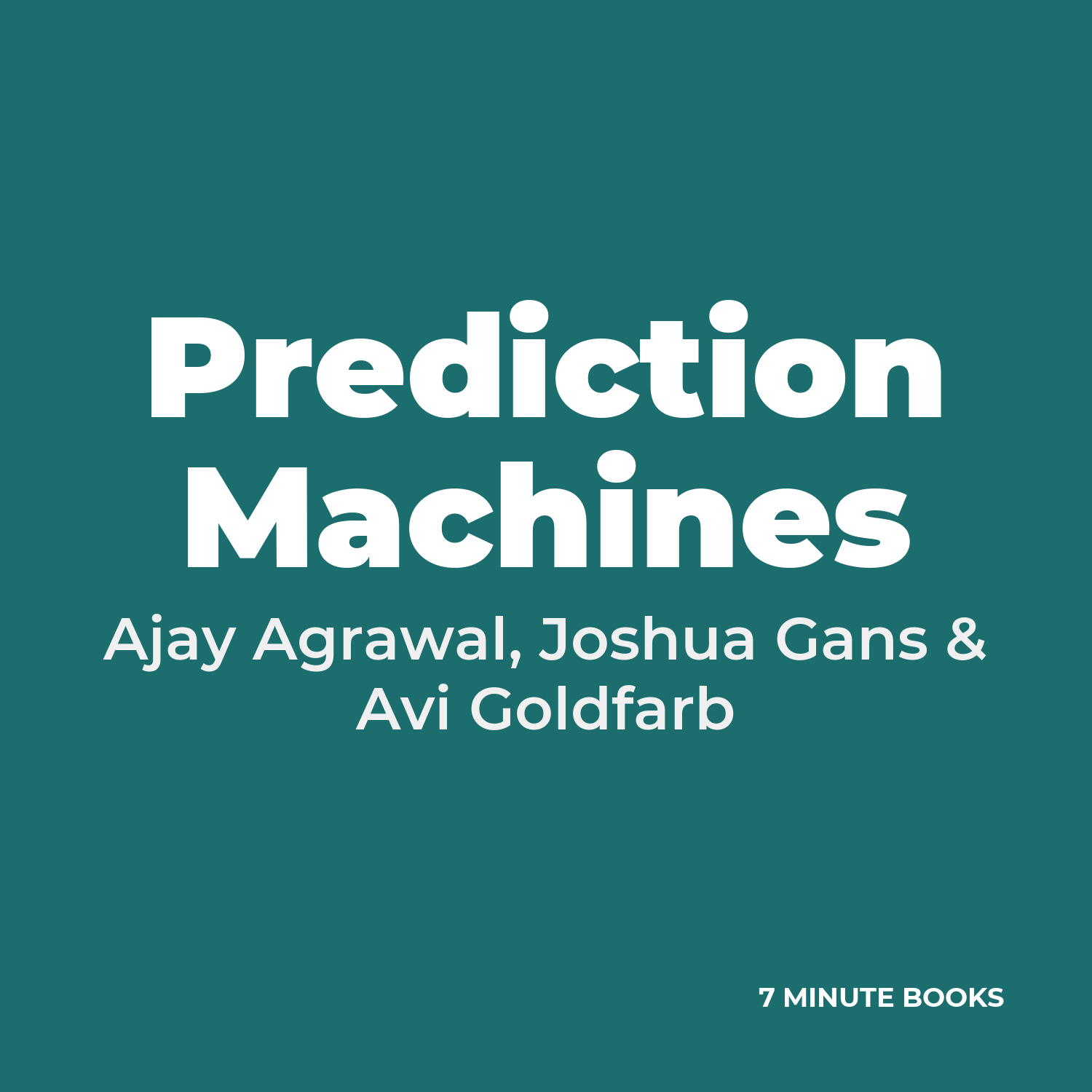 Prediction Machines cover