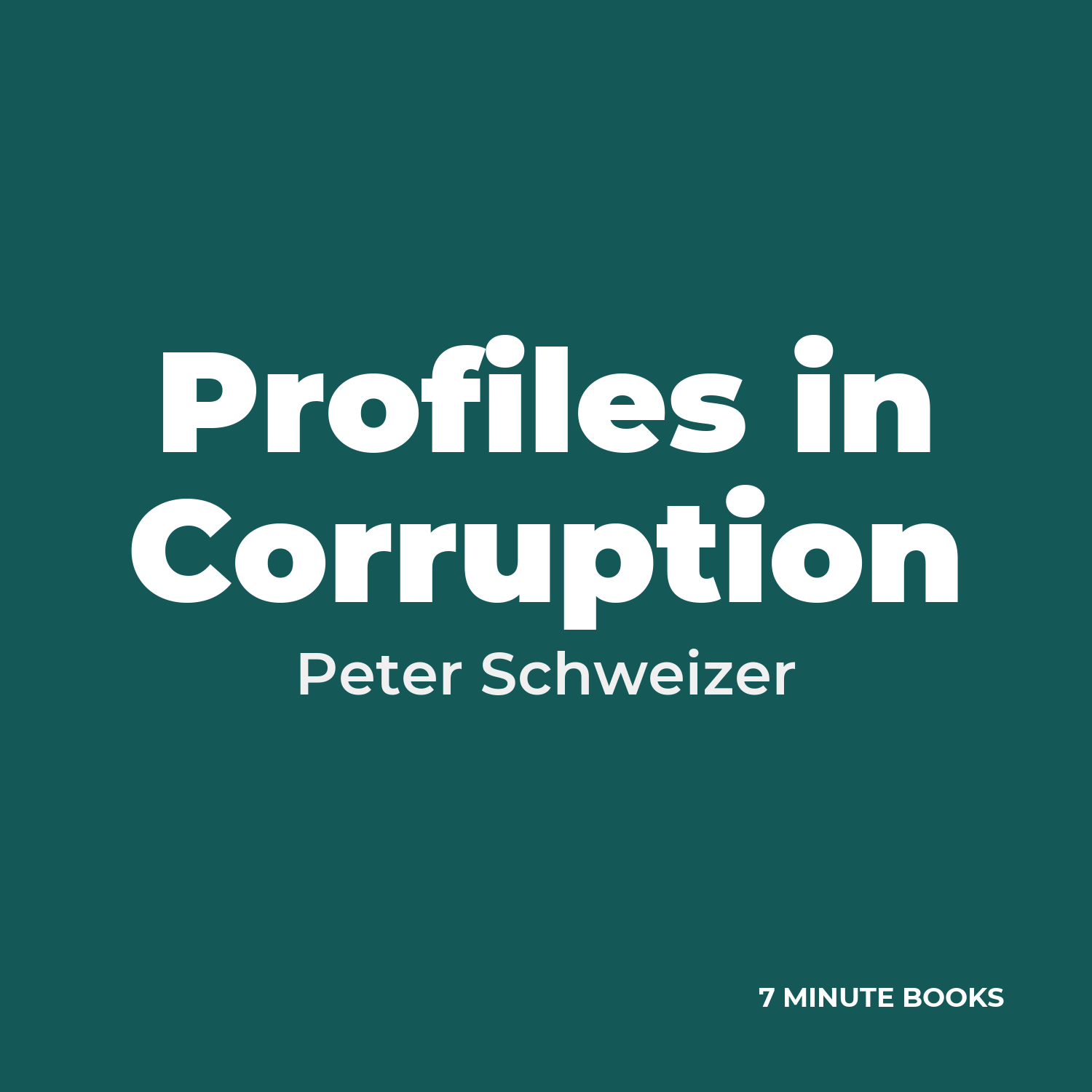 Profiles in Corruption cover
