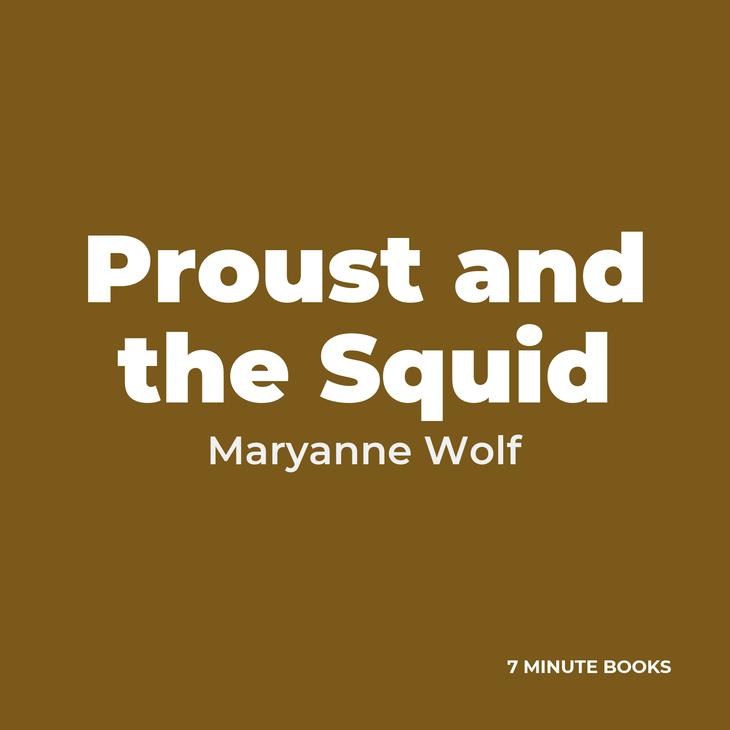 Proust and the Squid cover