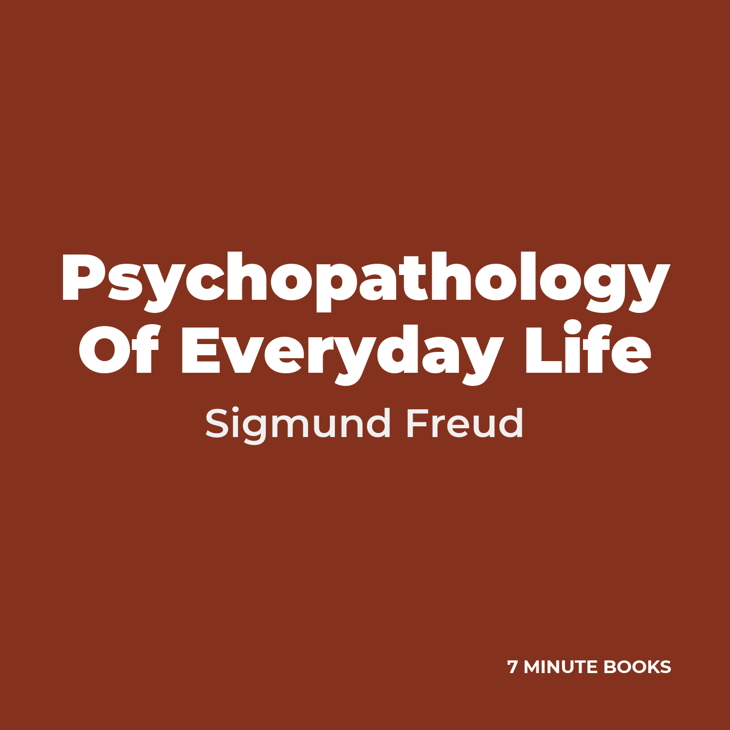 Psychopathology Of Everyday Life cover