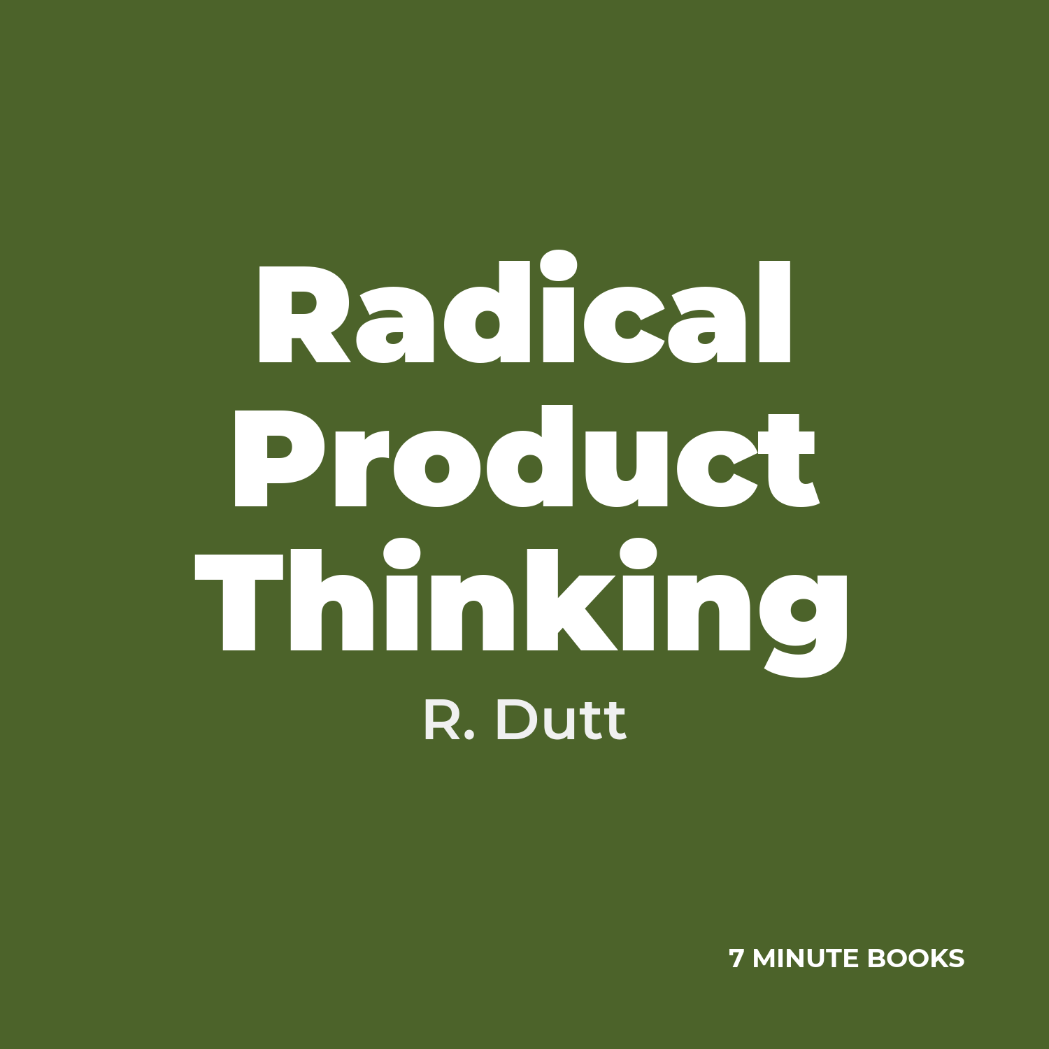 Radical Product Thinking cover