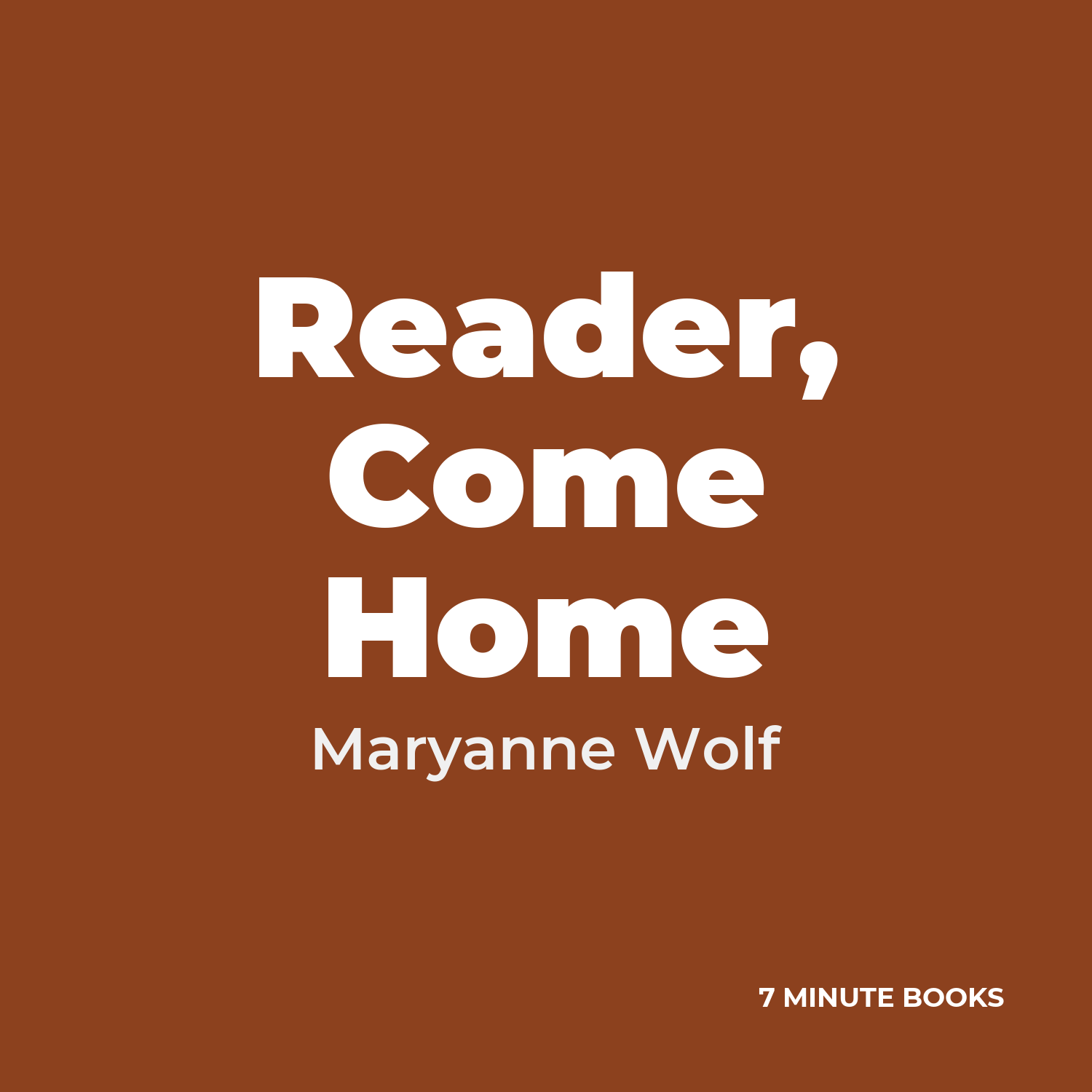 Reader, Come Home cover