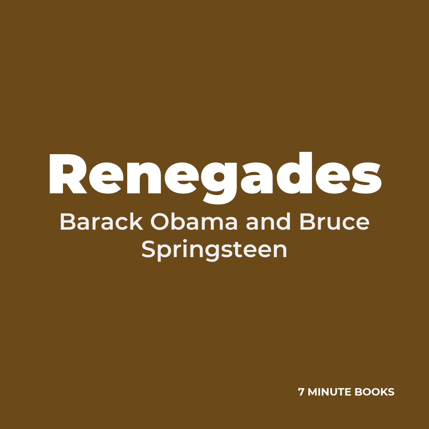 Renegades cover