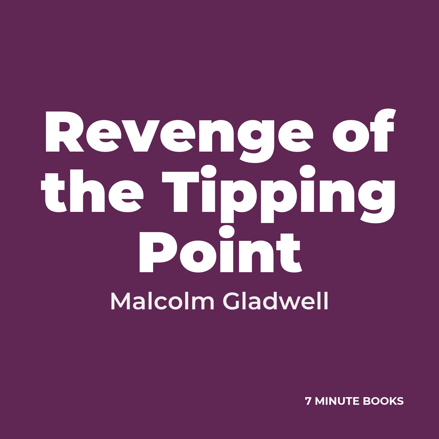 Revenge of the Tipping Point — by Malcolm Gladwell