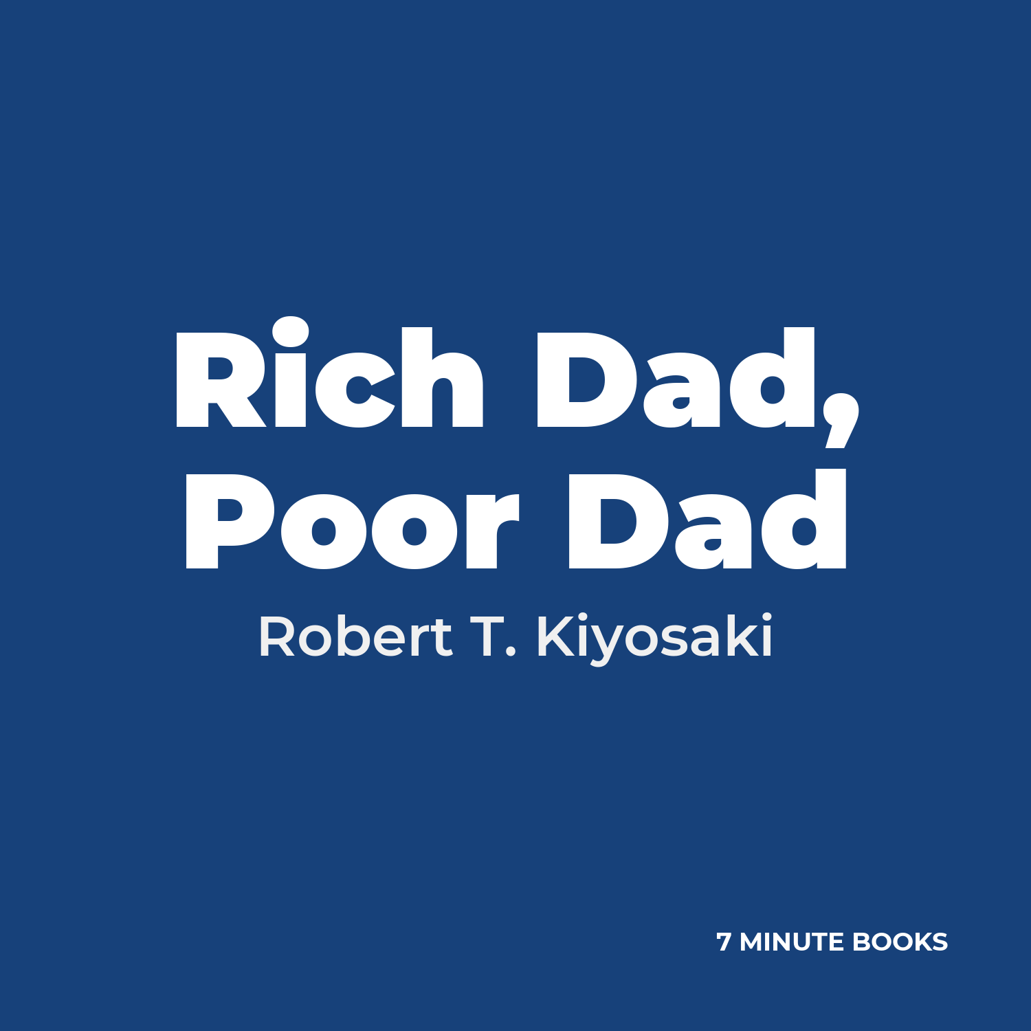 Rich Dad, Poor Dad cover