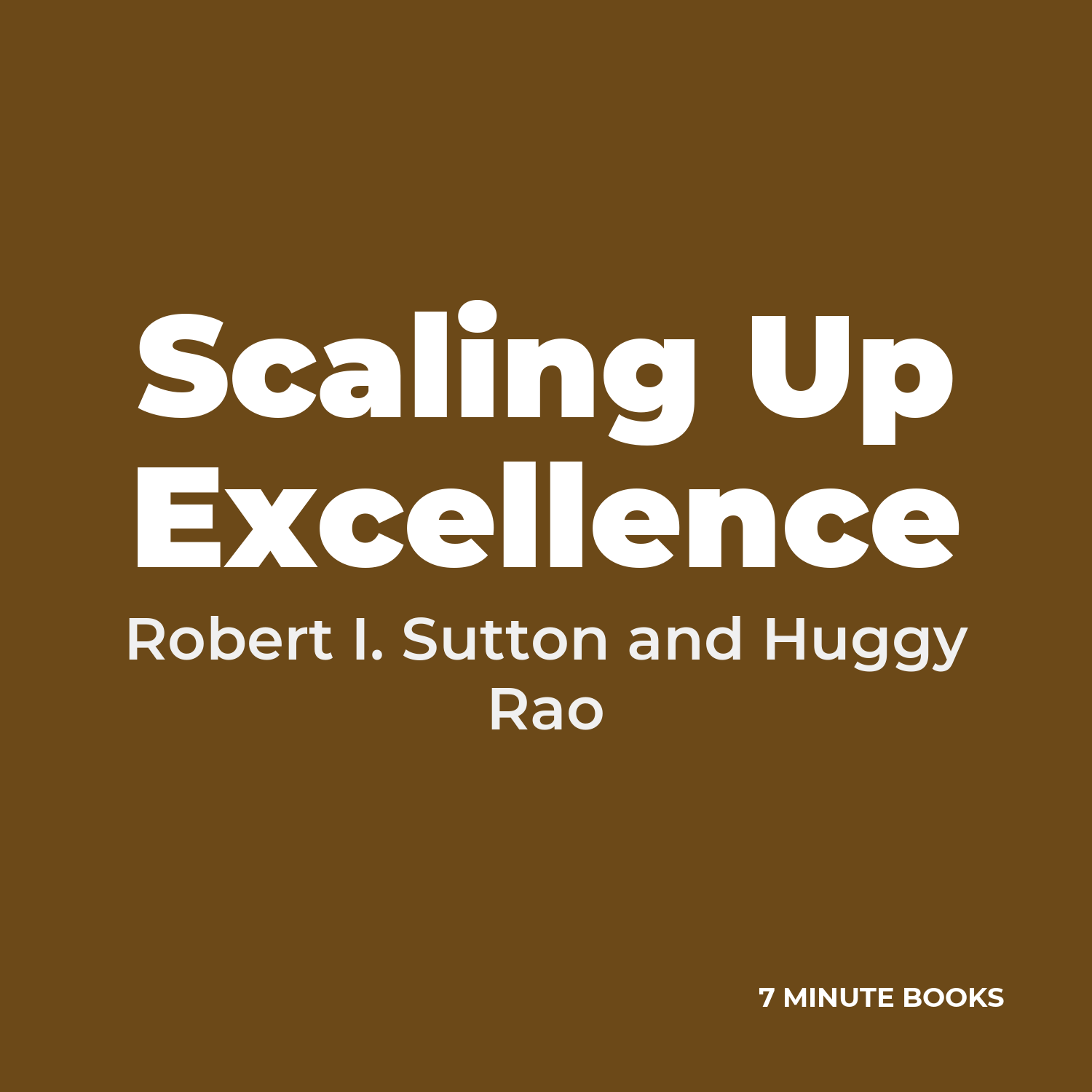Scaling Up Excellence cover