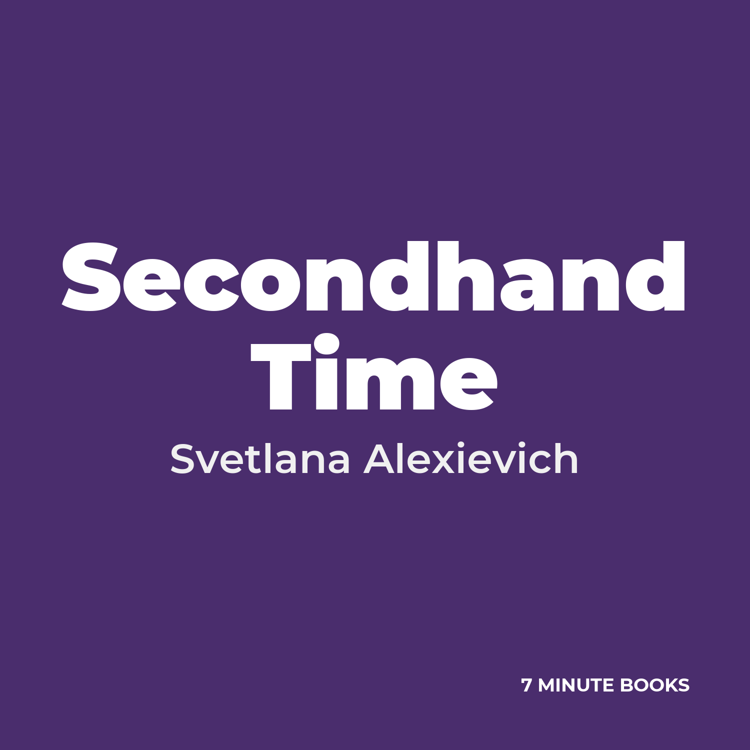 Secondhand Time cover