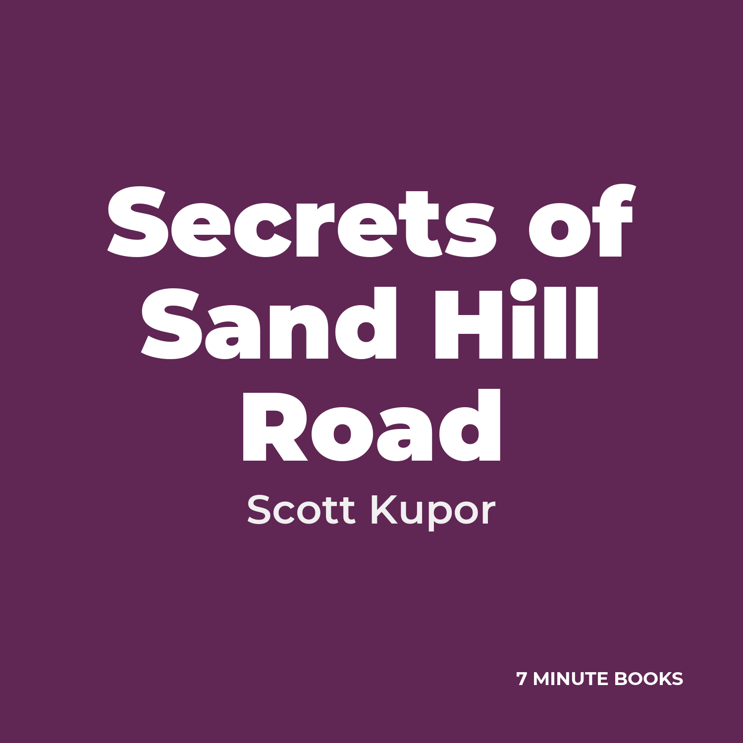 Secrets of Sand Hill Road cover