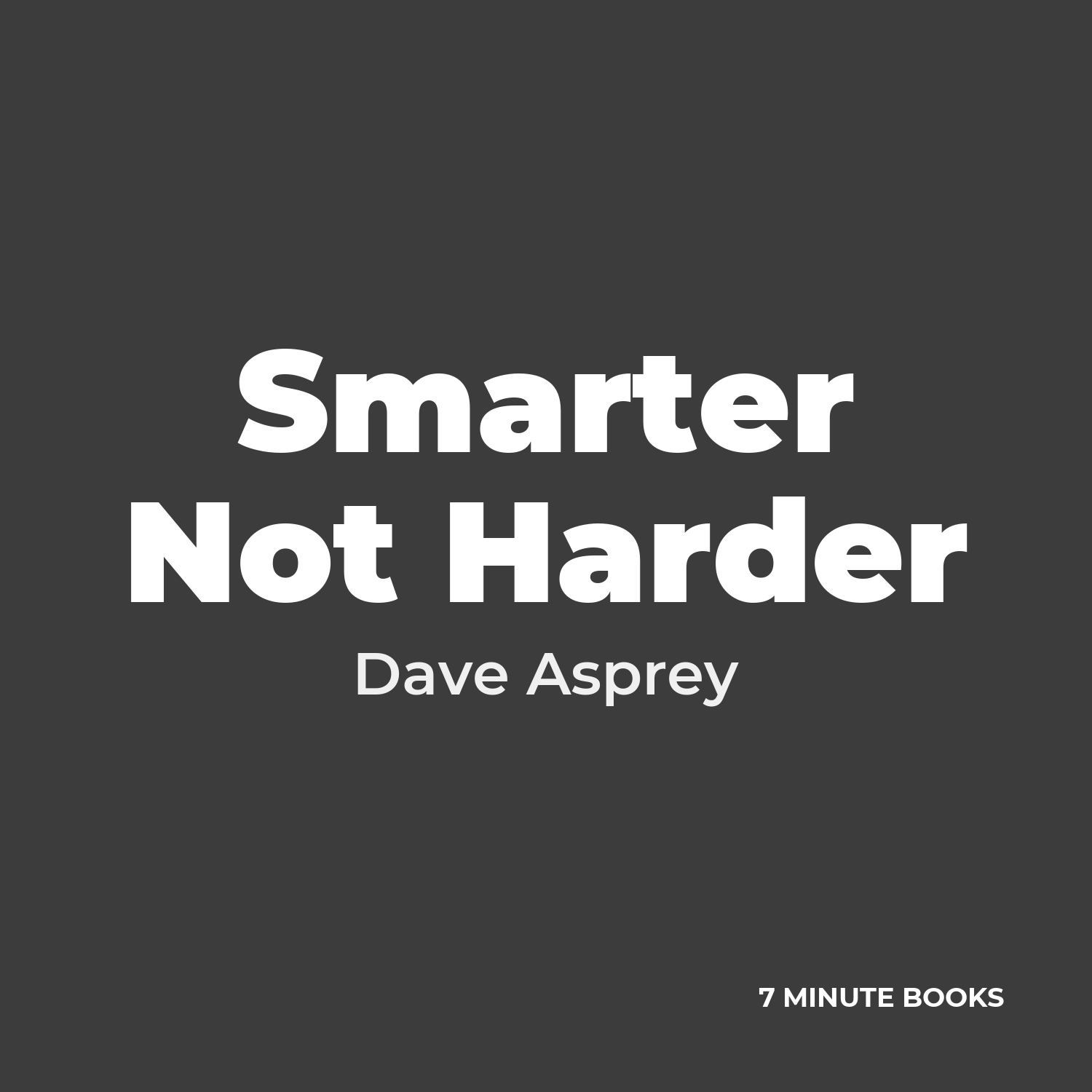 Smarter Not Harder cover