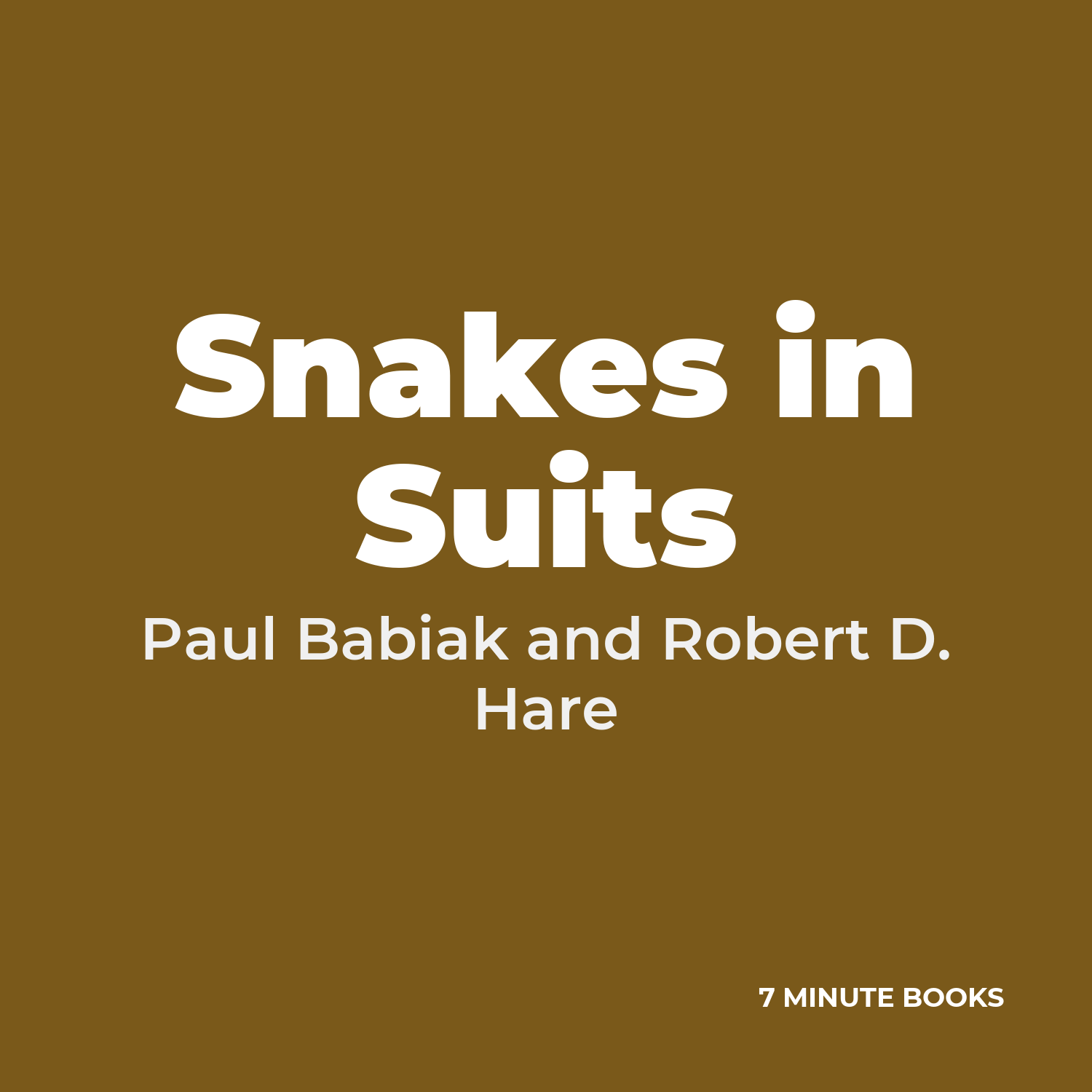 Snakes in Suits cover