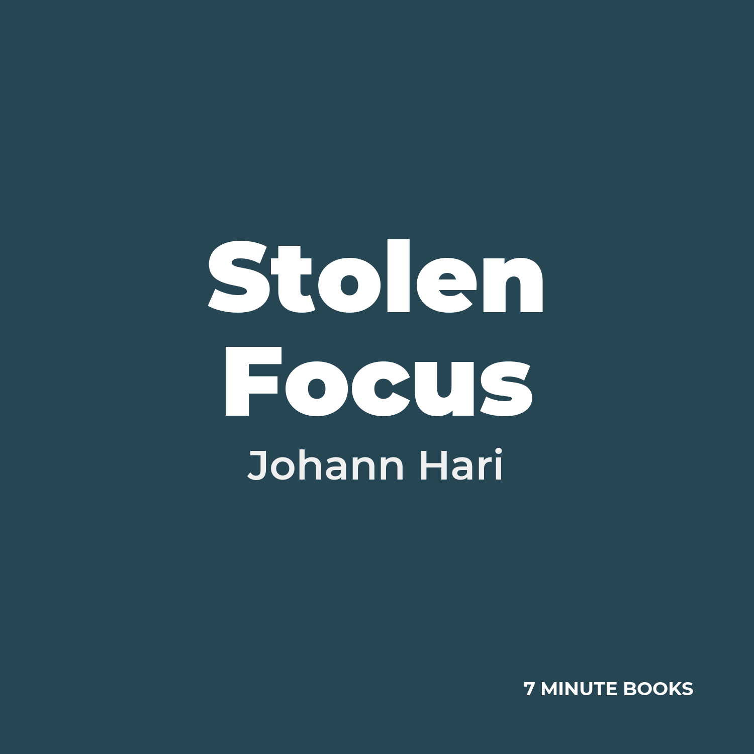 Stolen Focus — by Johann Hari