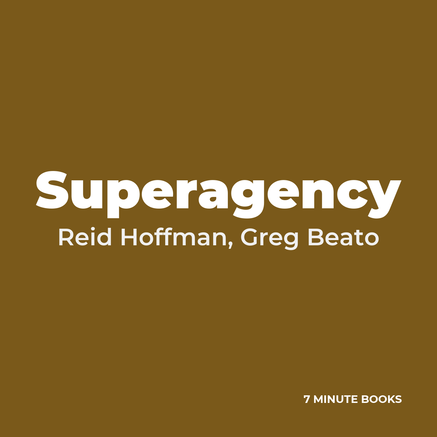 Superagency cover