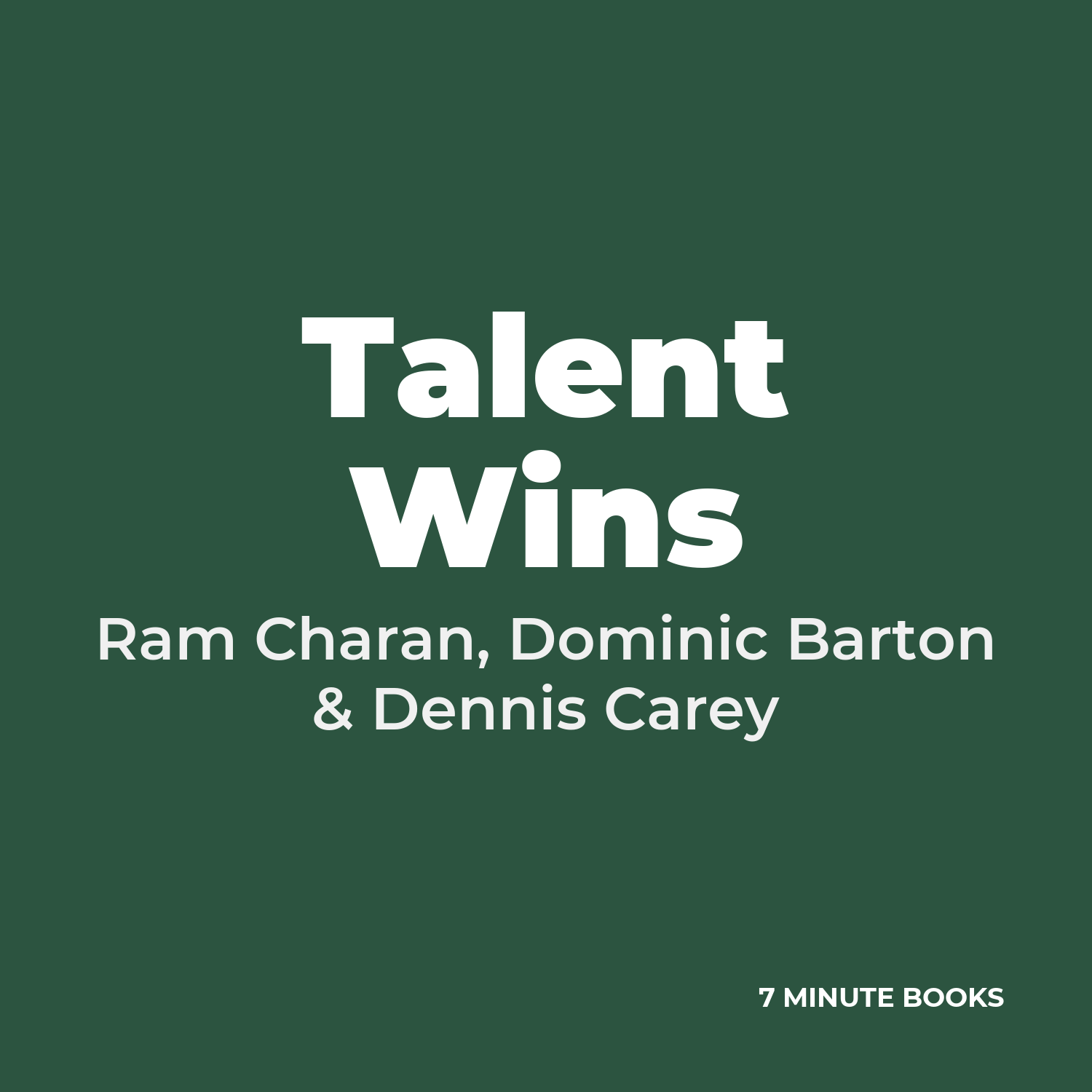 Talent Wins cover