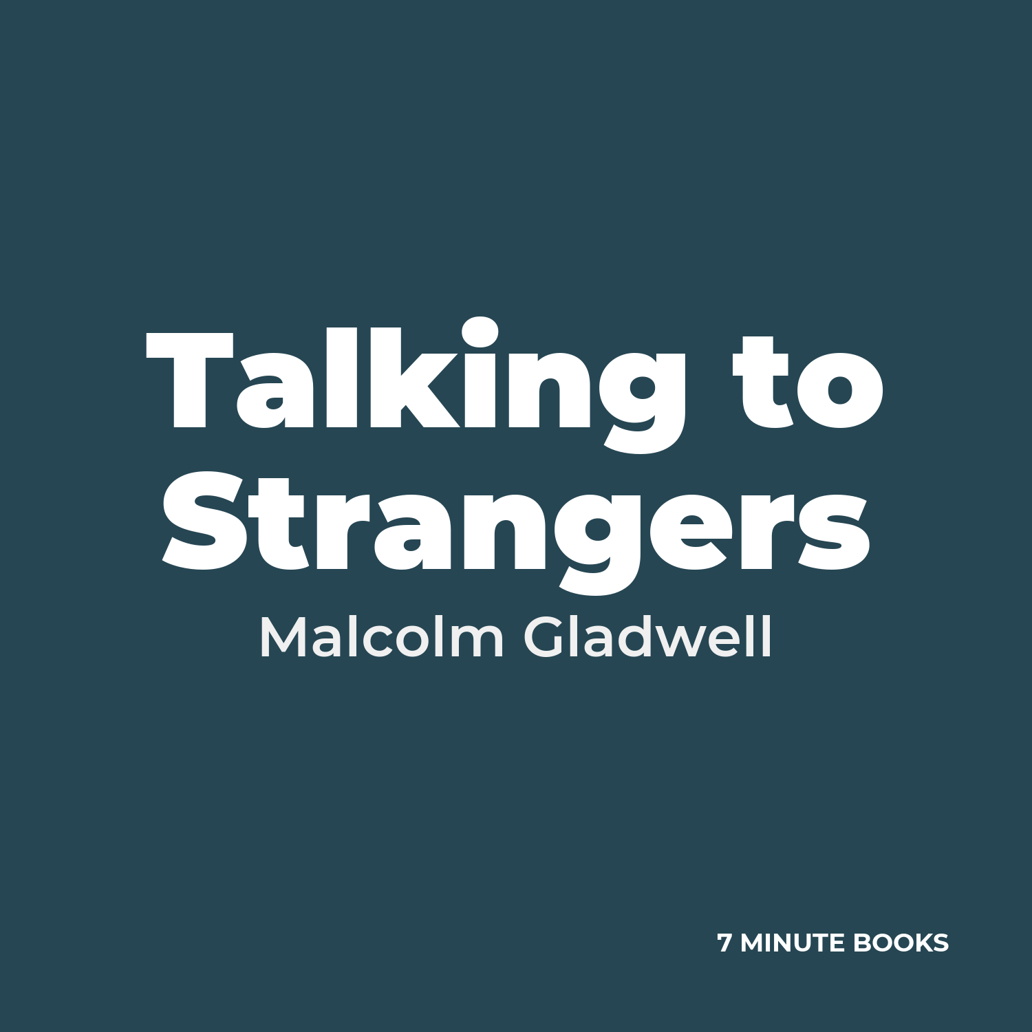 Talking to Strangers cover