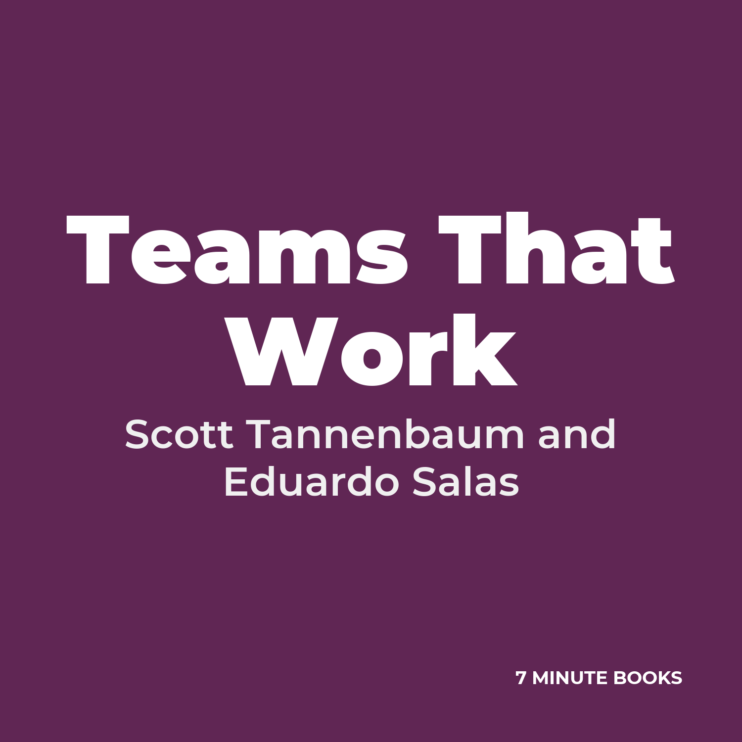 Teams That Work cover