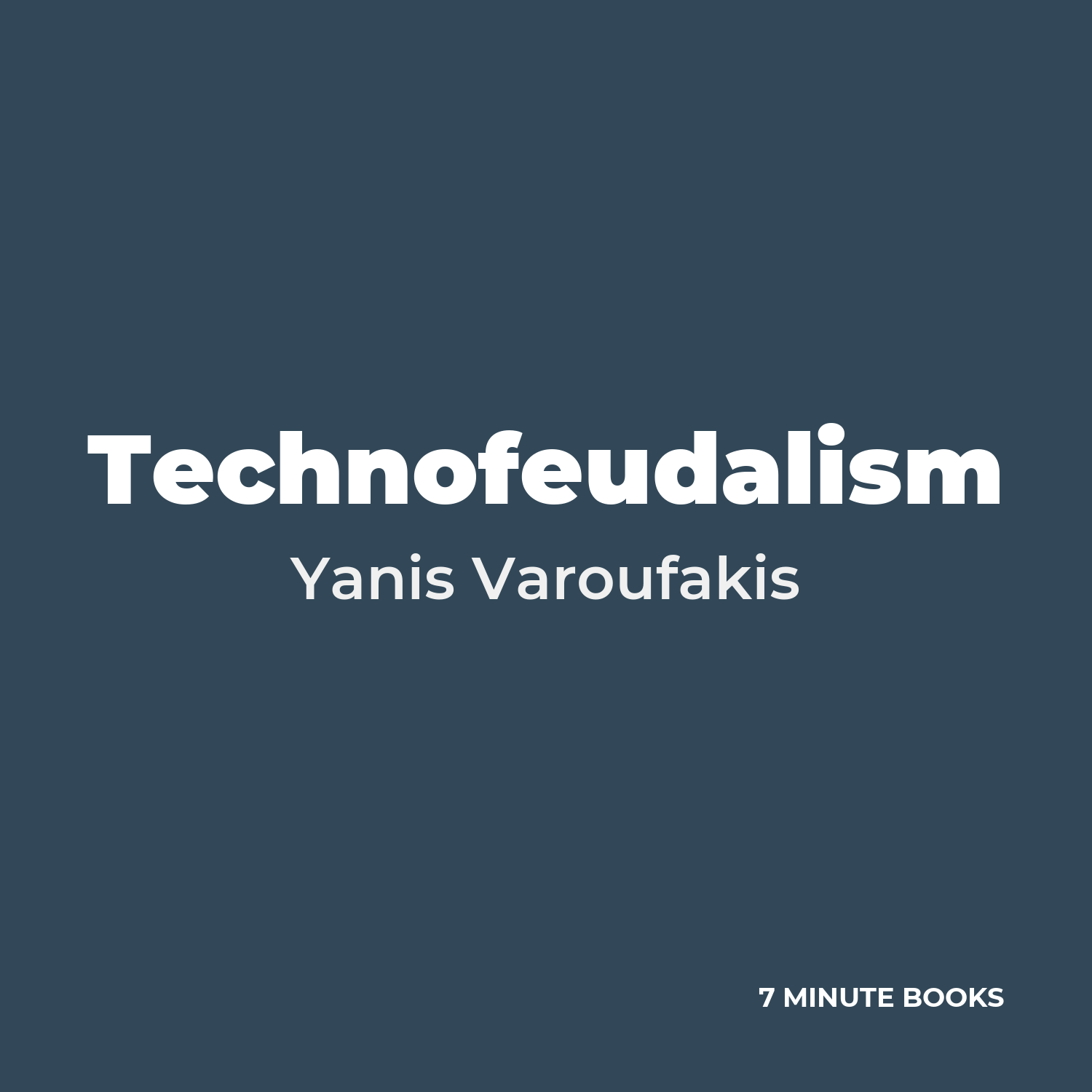 Technofeudalism — by Yanis Varoufakis