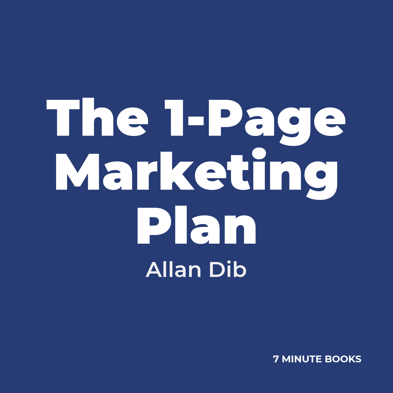 The 1-Page Marketing Plan cover