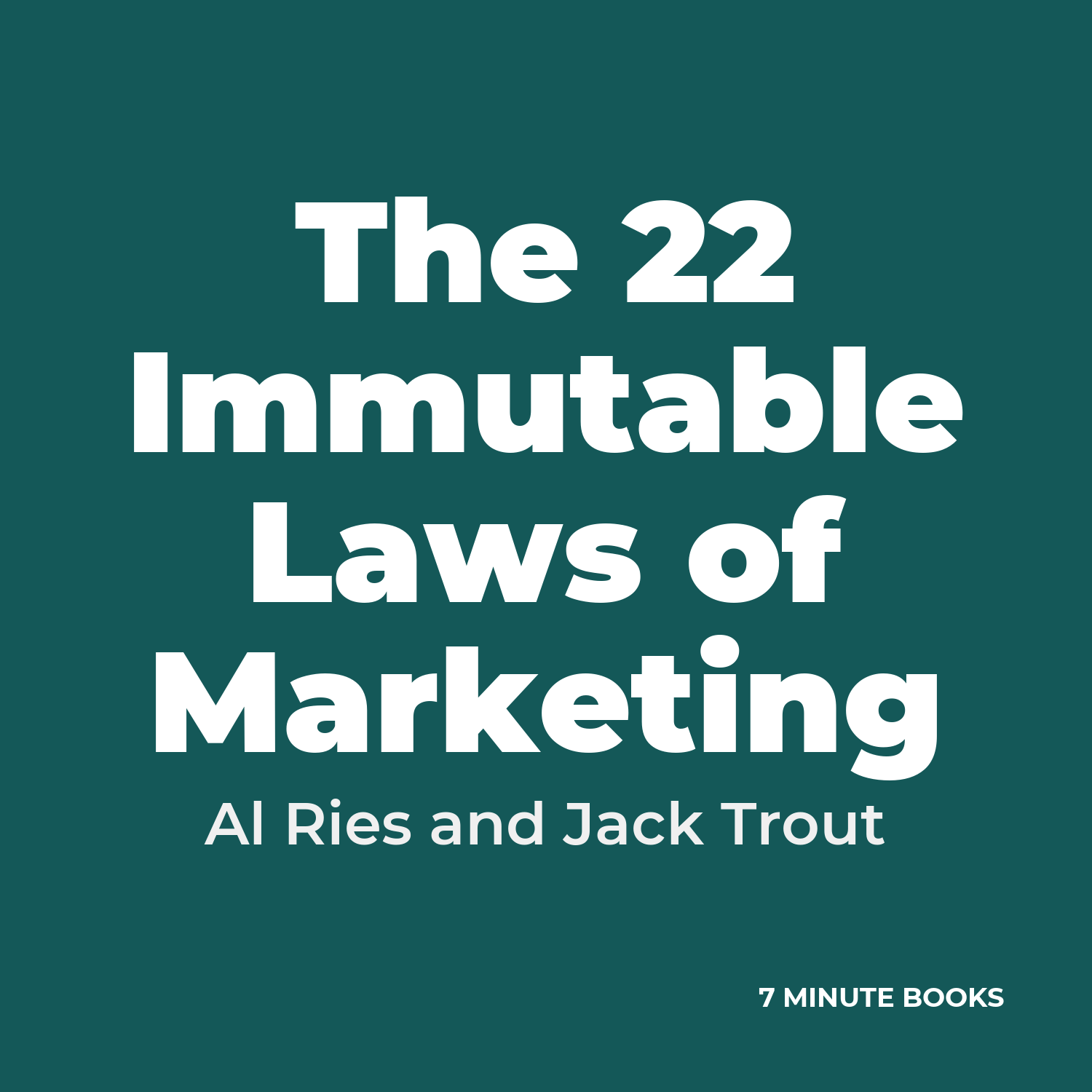 The 22 Immutable Laws of Marketing cover