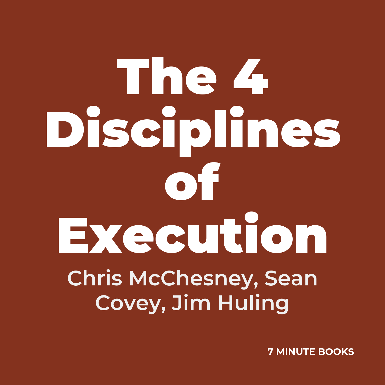 The 4 Disciplines of Execution cover
