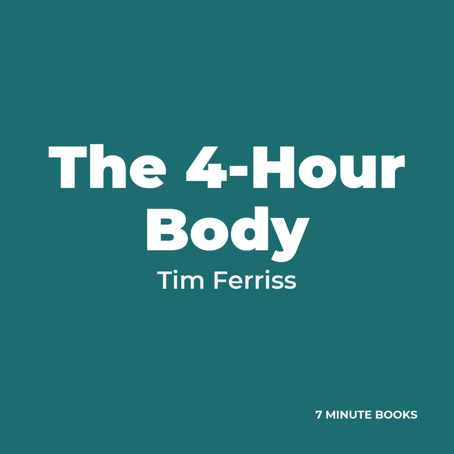 The 4-Hour Body cover