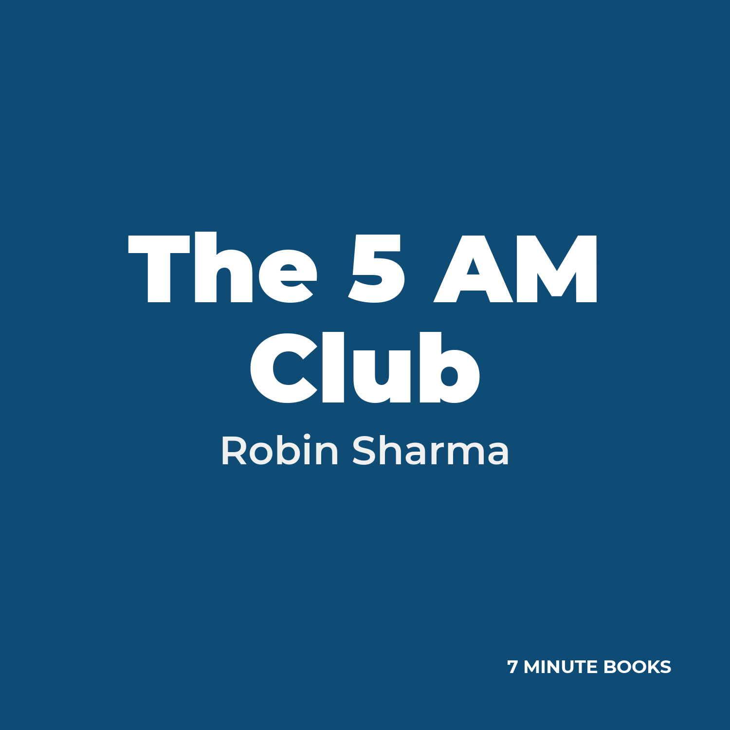 The 5 AM Club cover