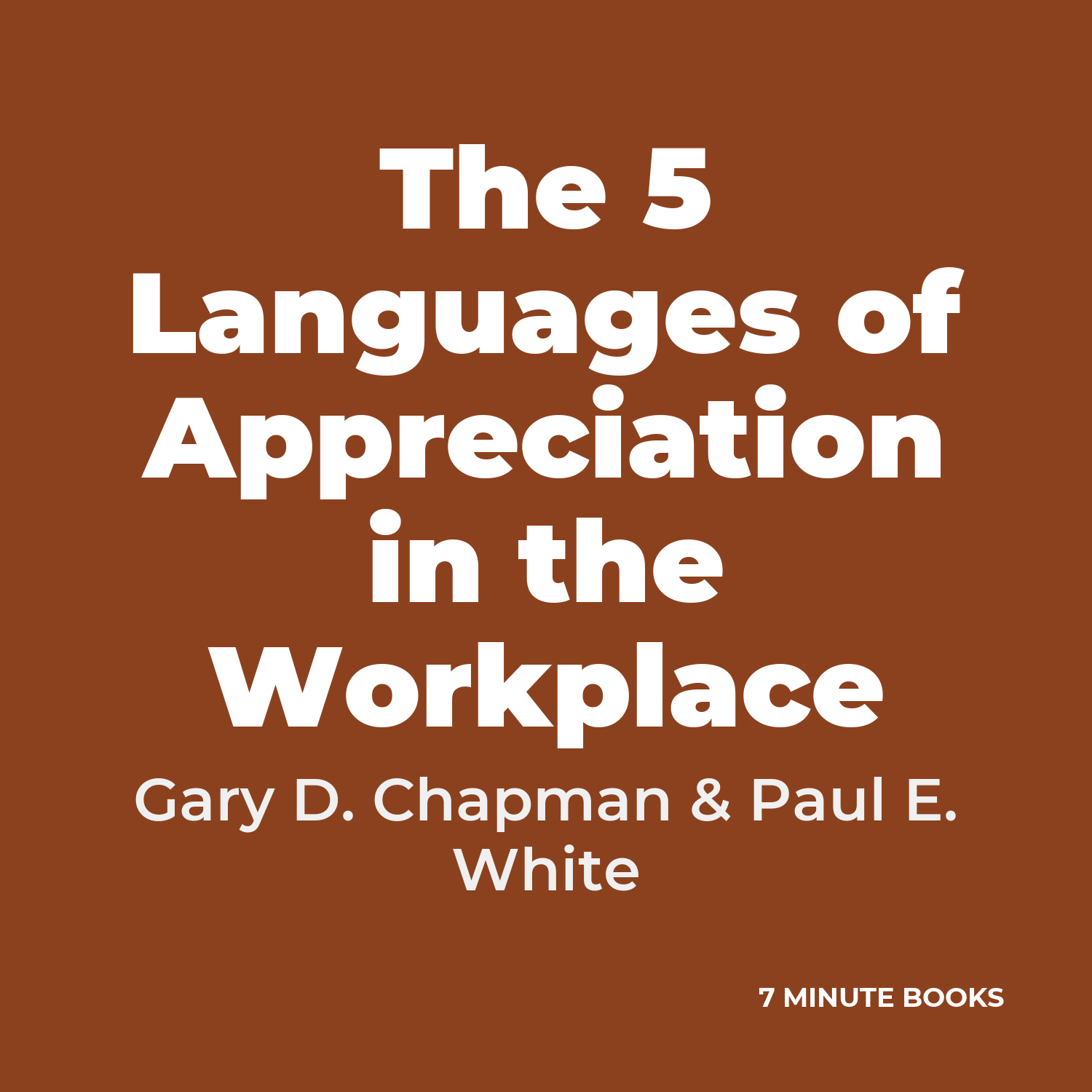 The 5 Languages of Appreciation in the Workplace cover