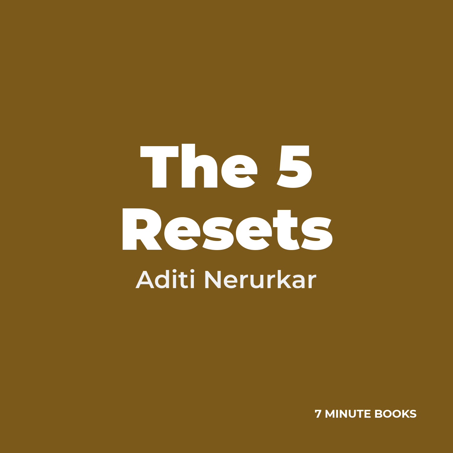 The 5 Resets cover