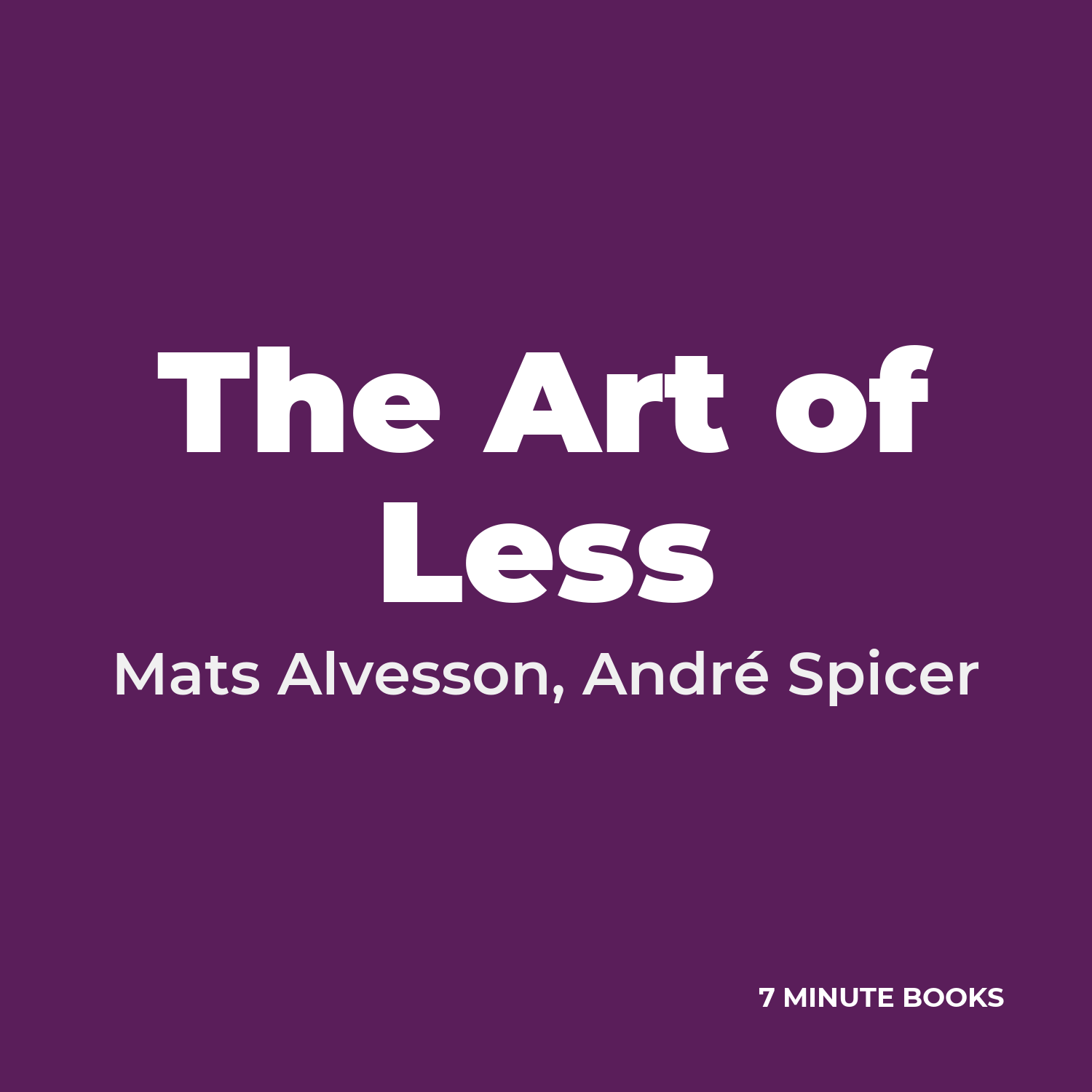The Art of Less cover
