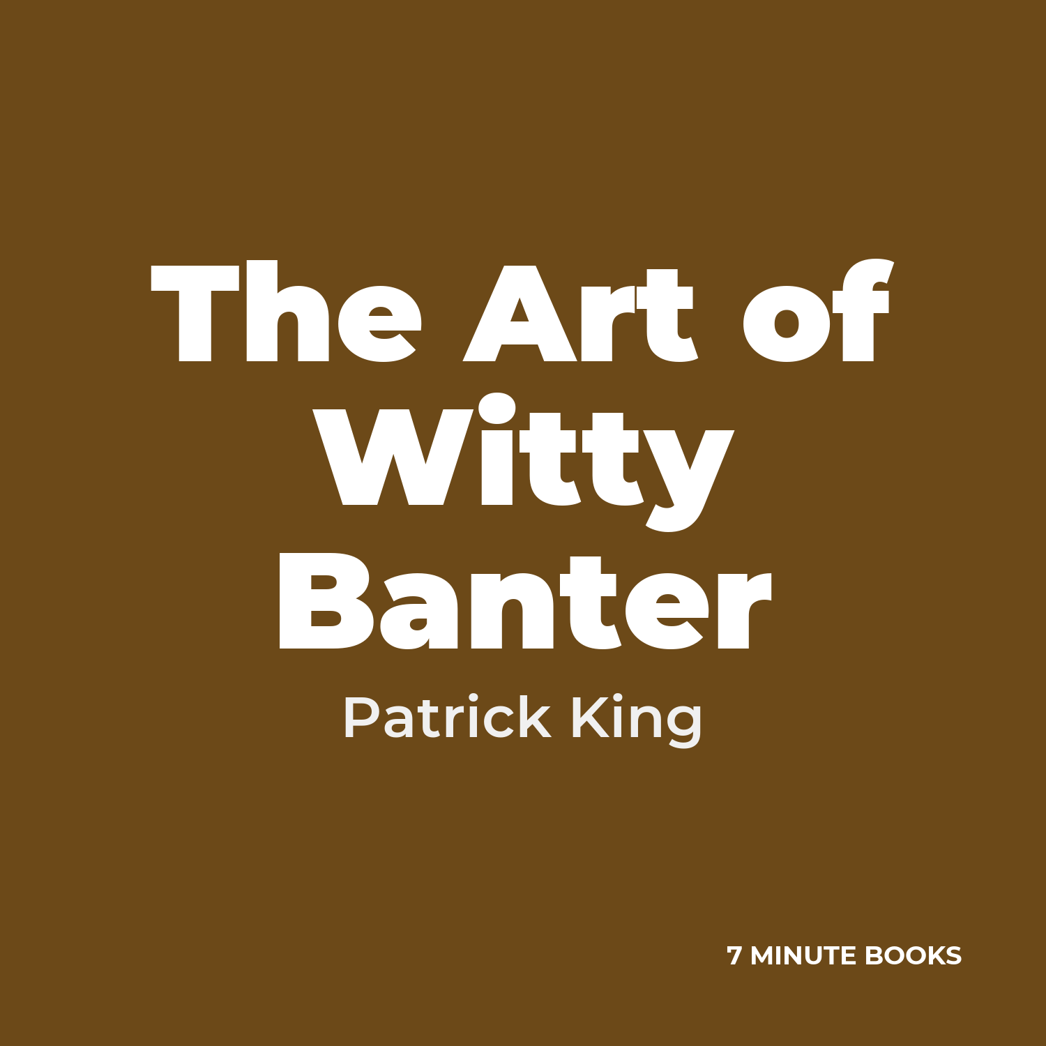 The Art of Witty Banter cover