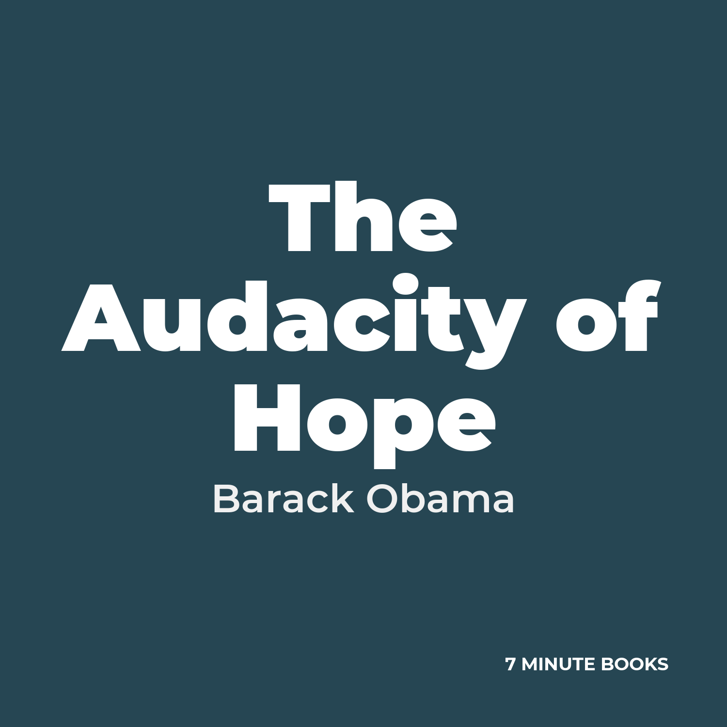 The Audacity of Hope cover