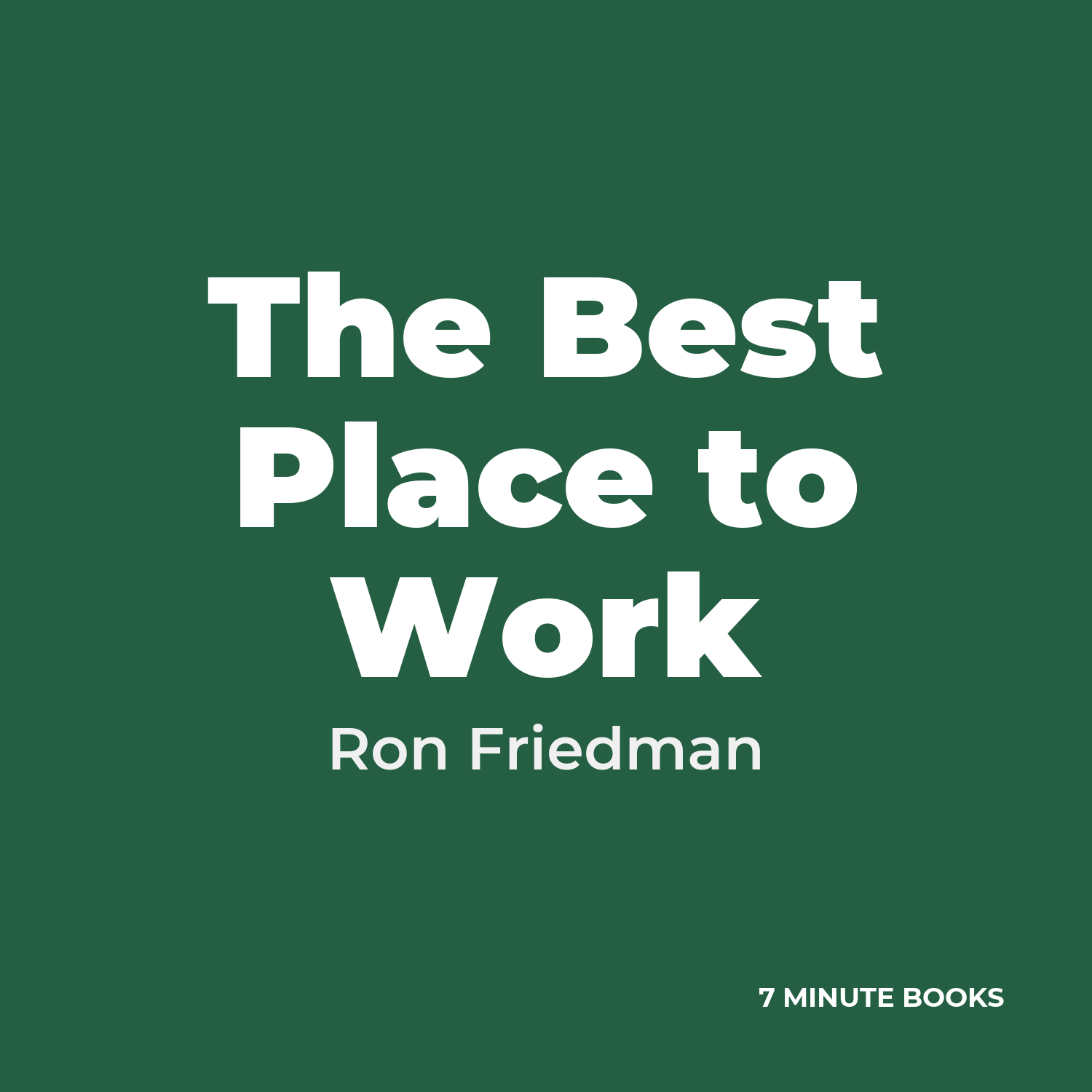 The Best Place to Work cover