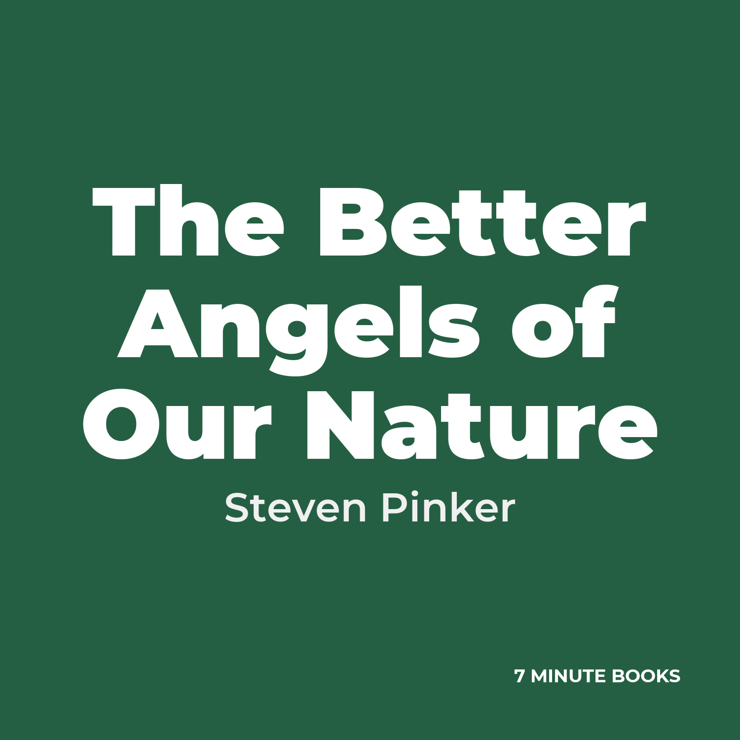 The Better Angels of Our Nature cover