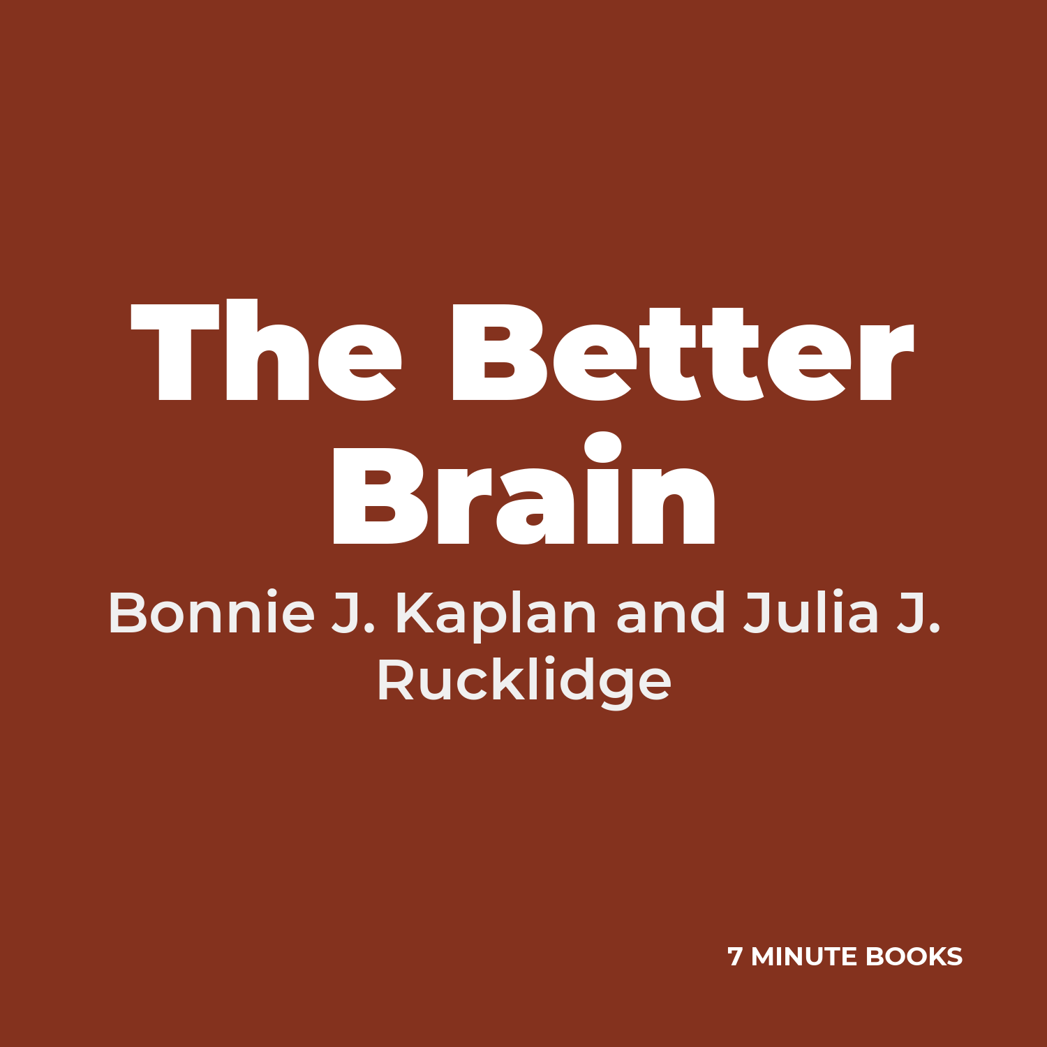 The Better Brain cover