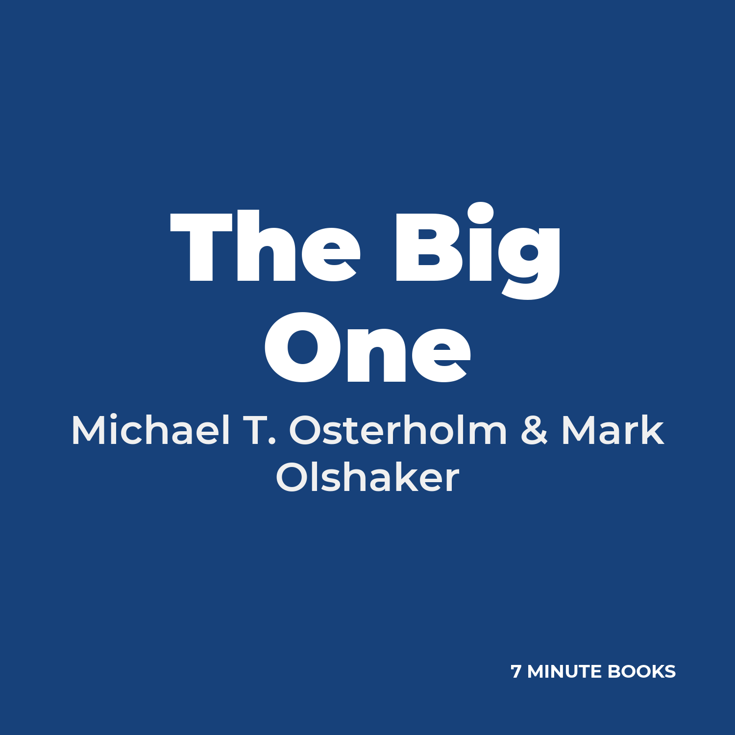 The Big One cover
