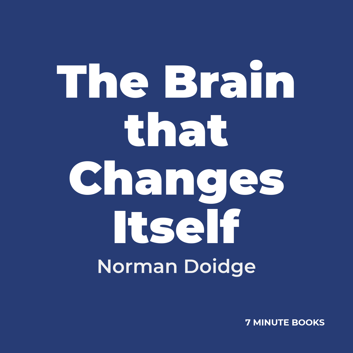 The Brain that Changes Itself cover