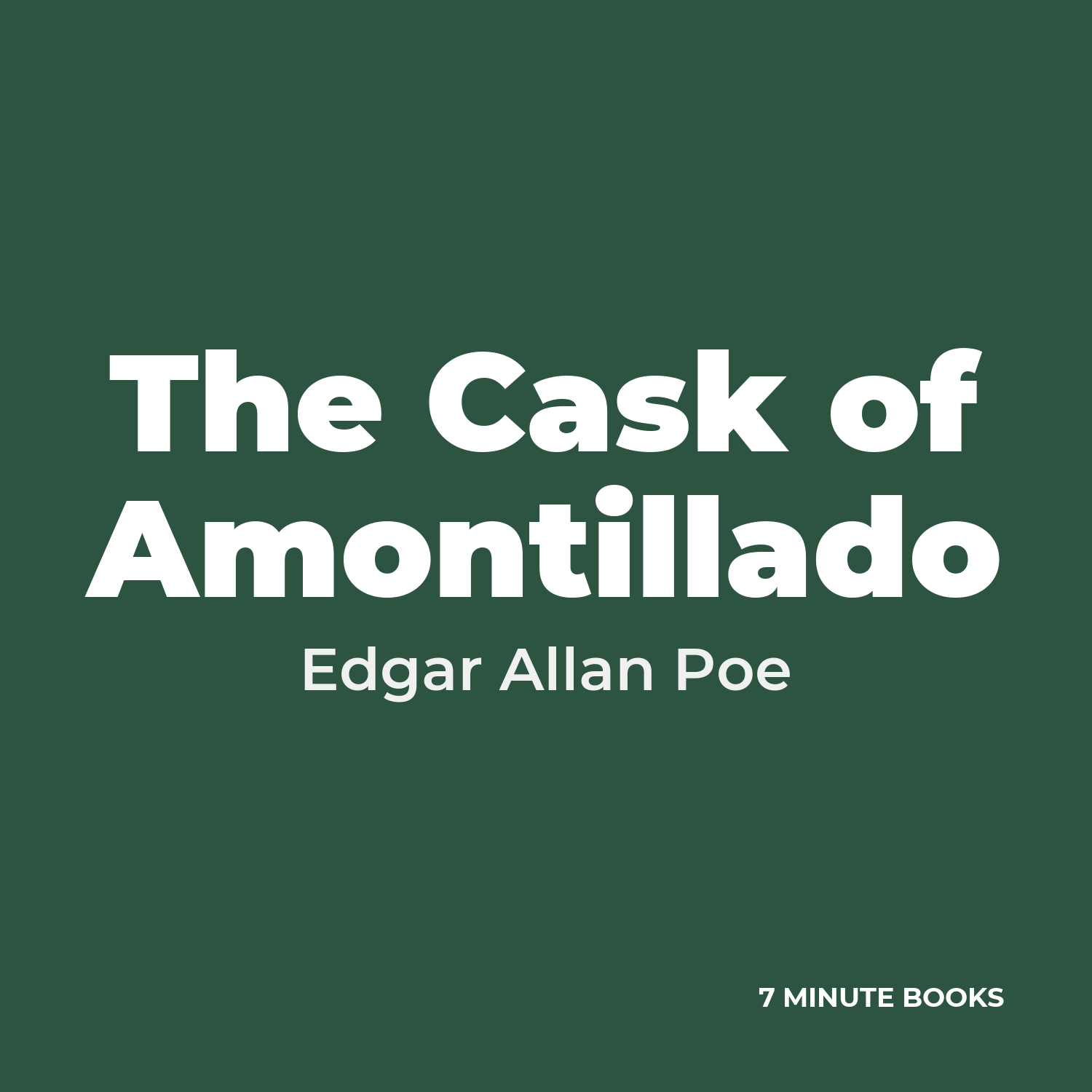 The Cask of Amontillado cover