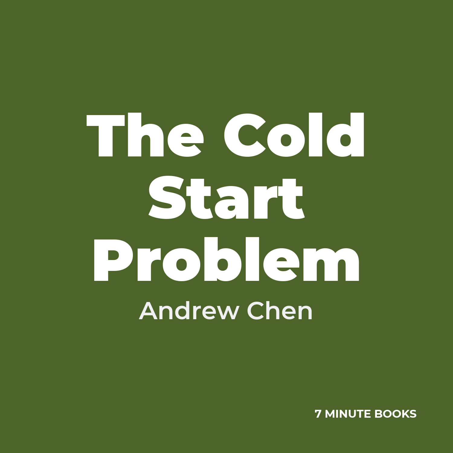 The Cold Start Problem cover
