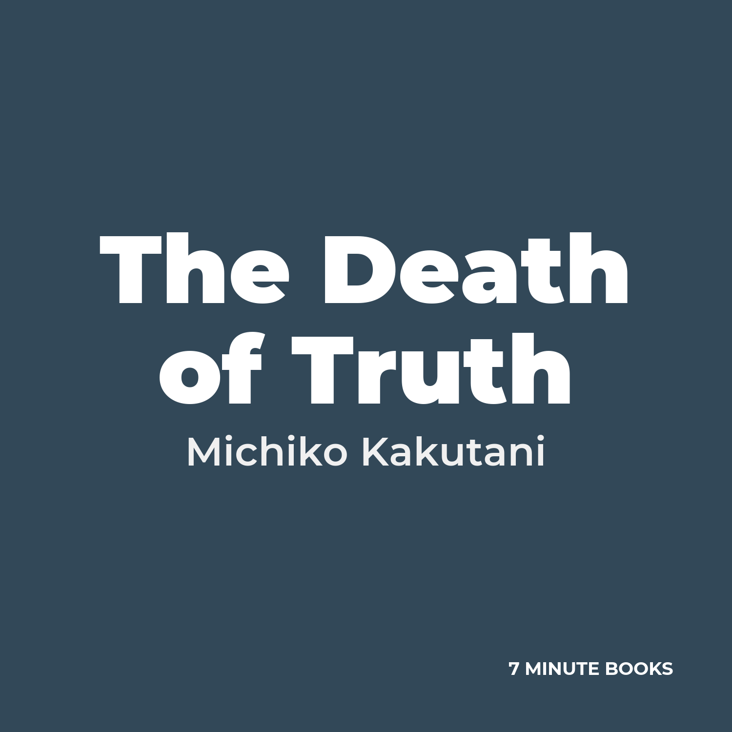 The Death of Truth cover