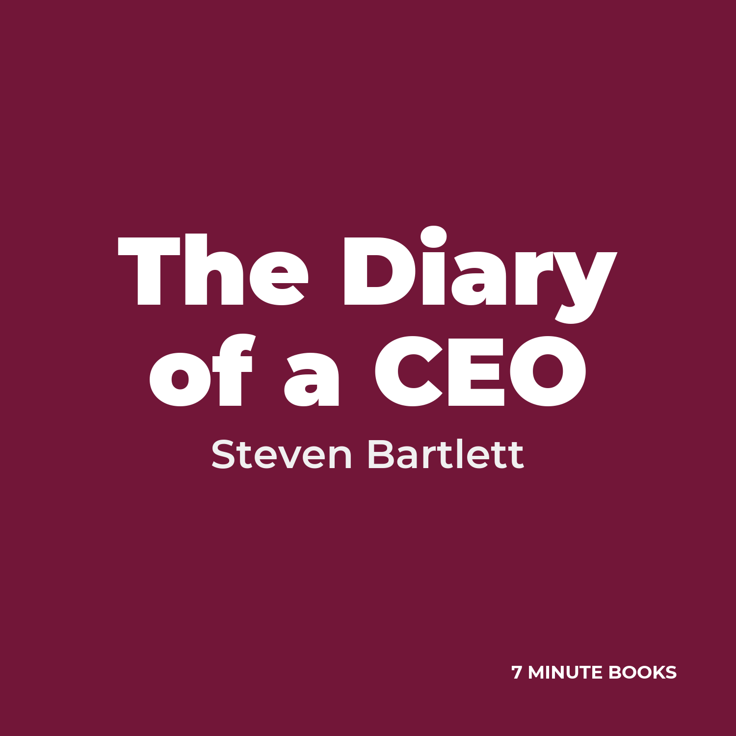 The Diary of a CEO cover