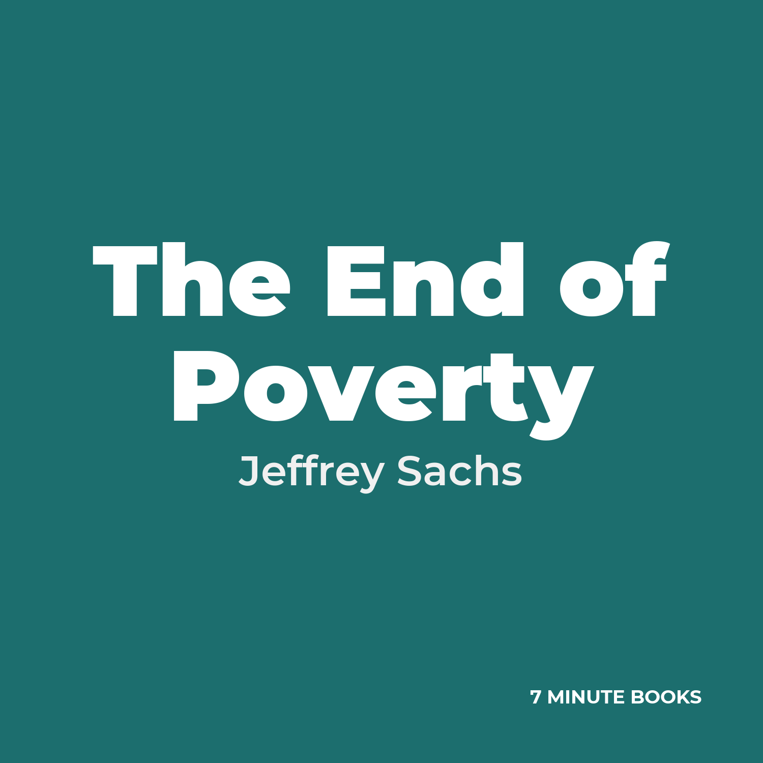The End of Poverty cover
