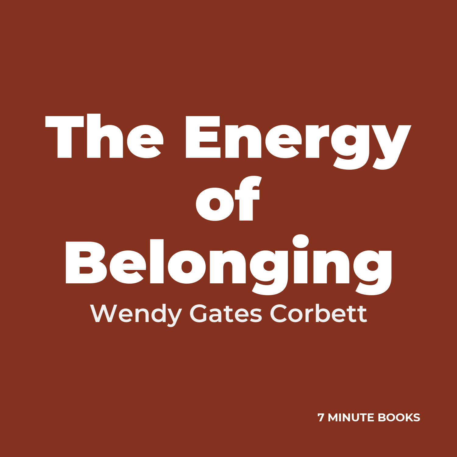 The Energy of Belonging cover