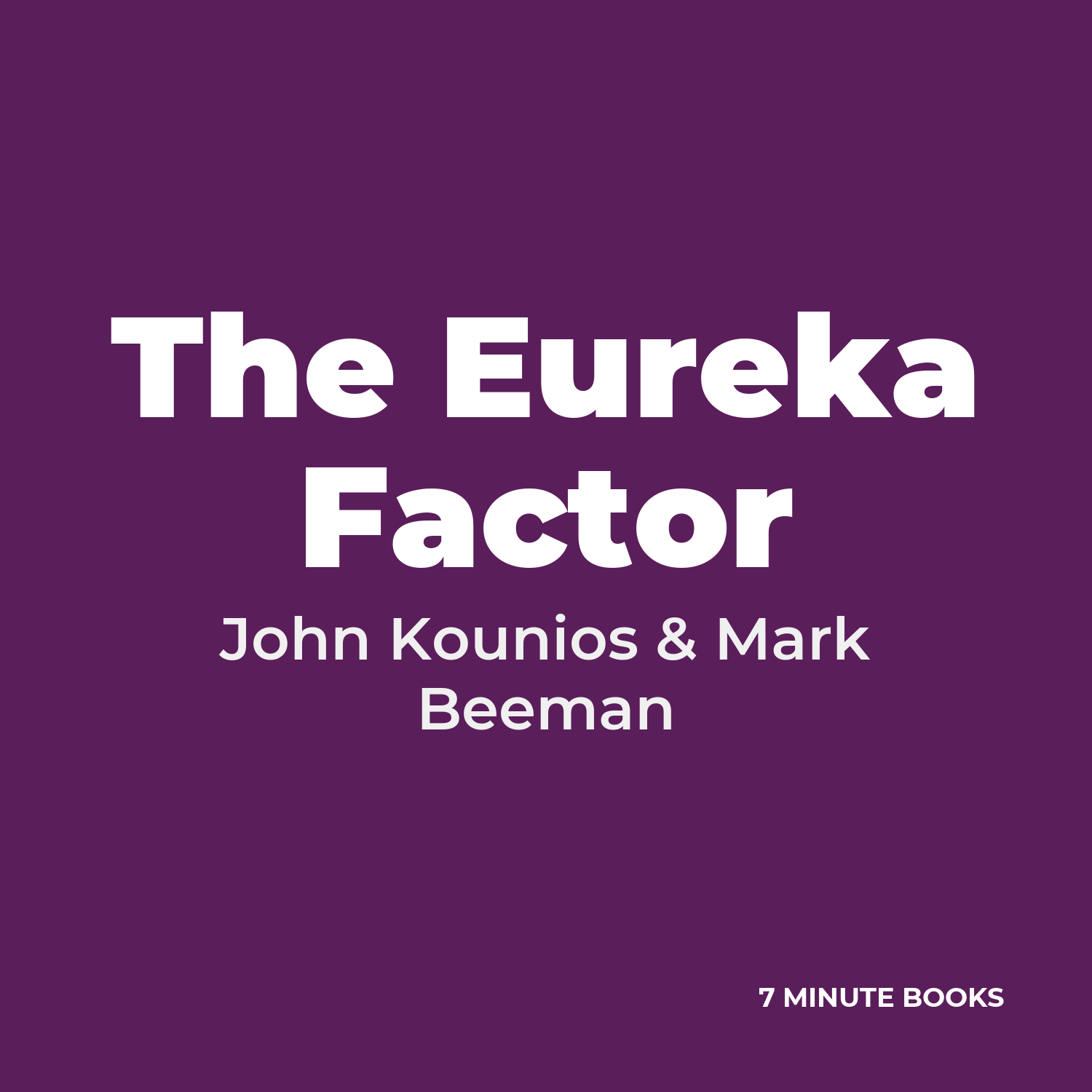 The Eureka Factor cover