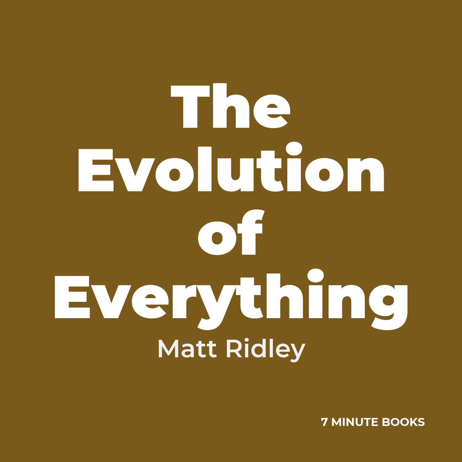 The Evolution of Everything cover