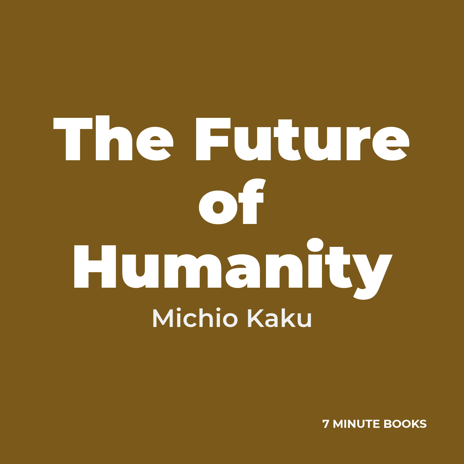 The Future of Humanity cover