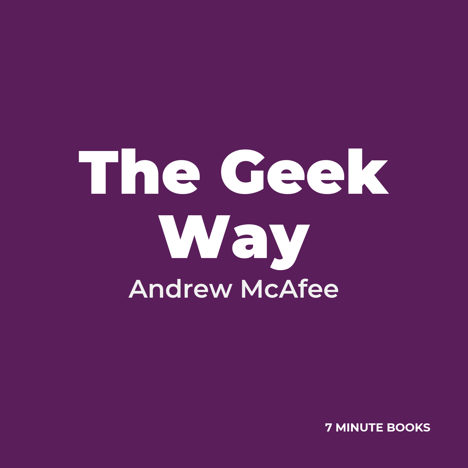 The Geek Way cover