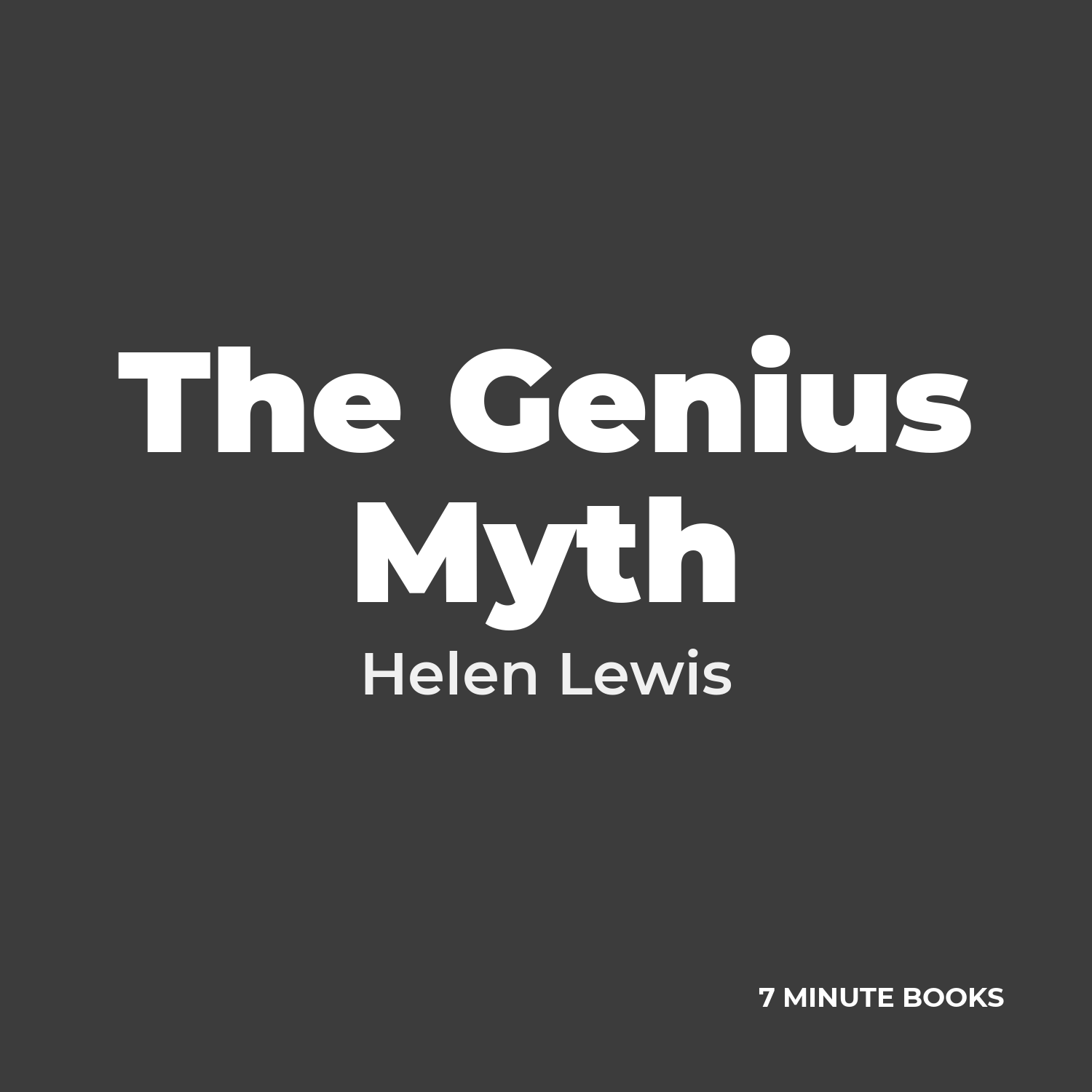 The Genius Myth cover