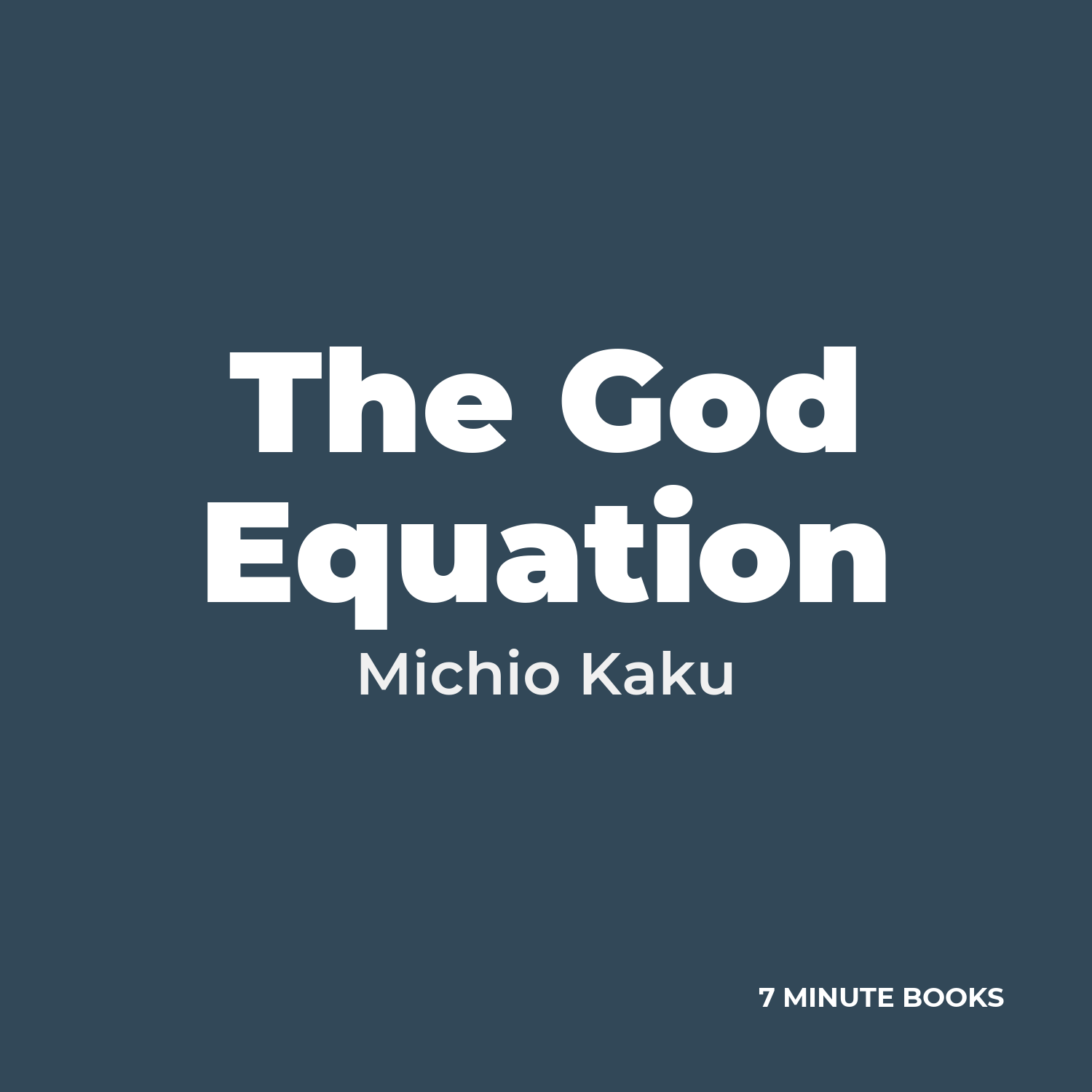 The God Equation cover